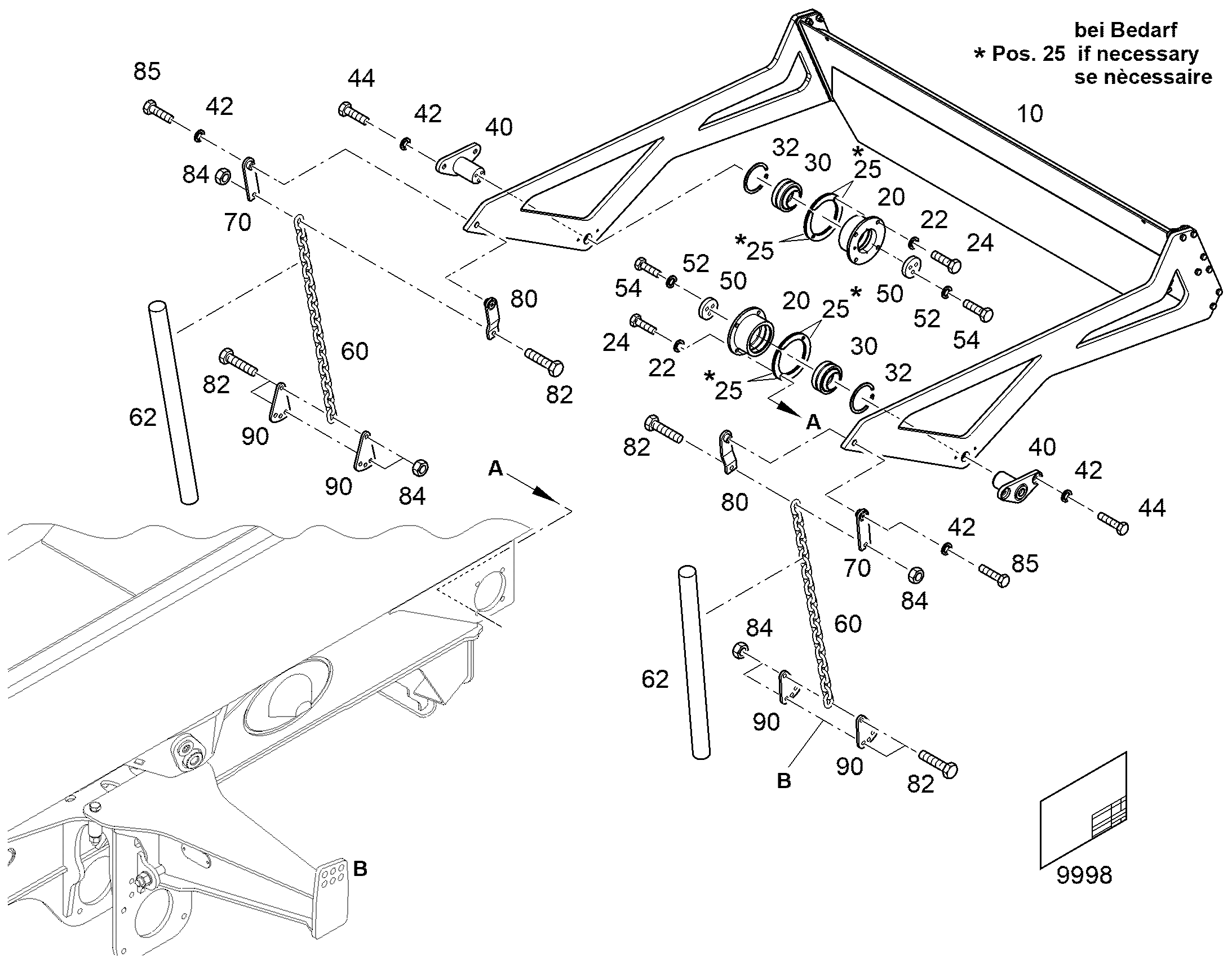 КРЫШКА КОВШОВОЙ ПЛАТФОРМЫ 13527852 LIEBHERR