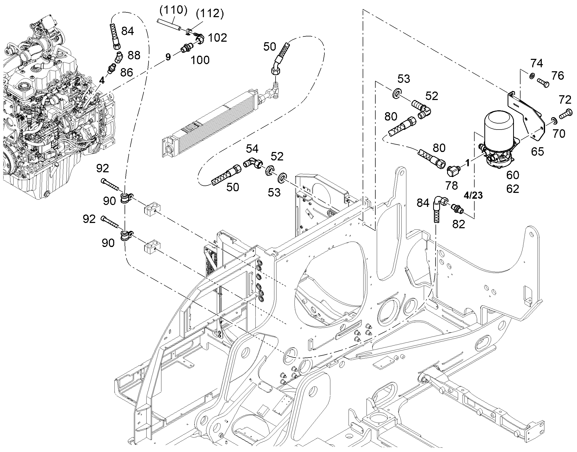 КОМПЛЕКТ УПЛОТНЕНИЙ 13521538 LIEBHERR