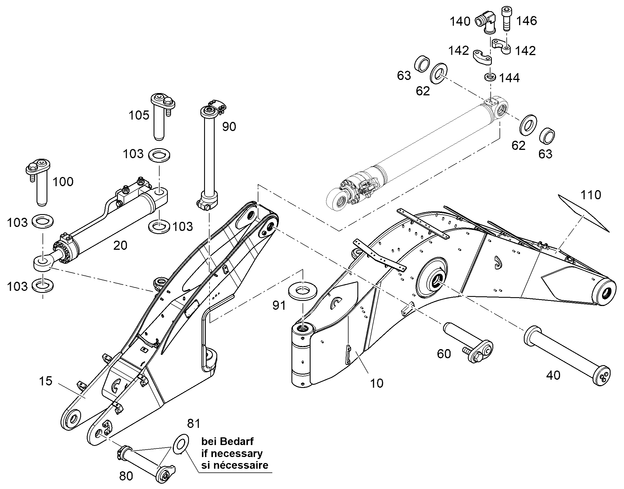 ПОДШИПНИК ПОВОРОТНЫЙ 13551407 LIEBHERR