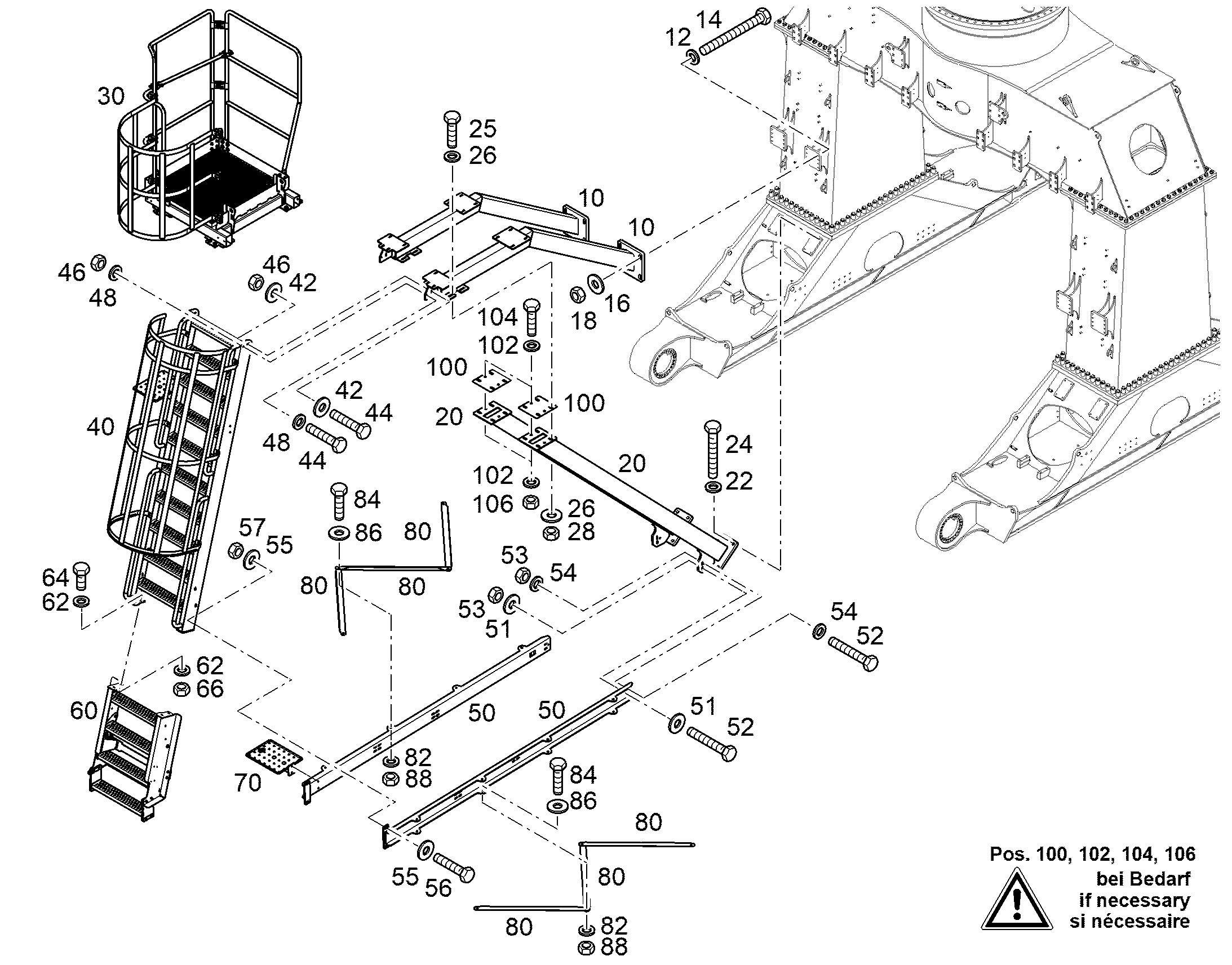 ПЛАТФОРМА ЗАДНЯЯ 13553762 LIEBHERR