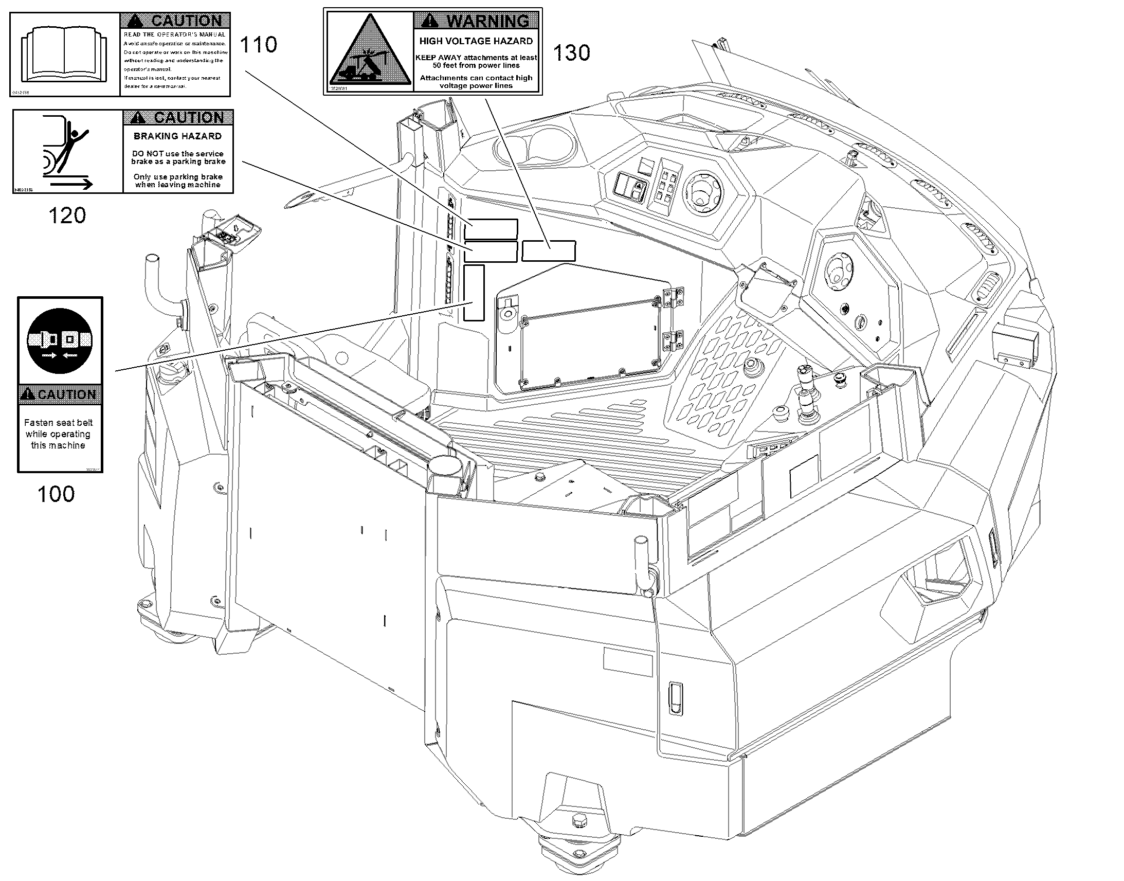 ТАБЛИЧКА НАПРЯЖЕНИЯ 150mmX60mm 13526881 LIEBHERR