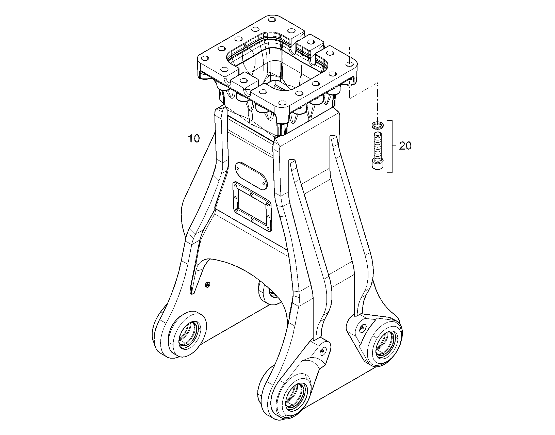 ДЕРЖАТЕЛЬ ЗАХВАТА ГРЕЙФЕРА GMH80 13514032 LIEBHERR