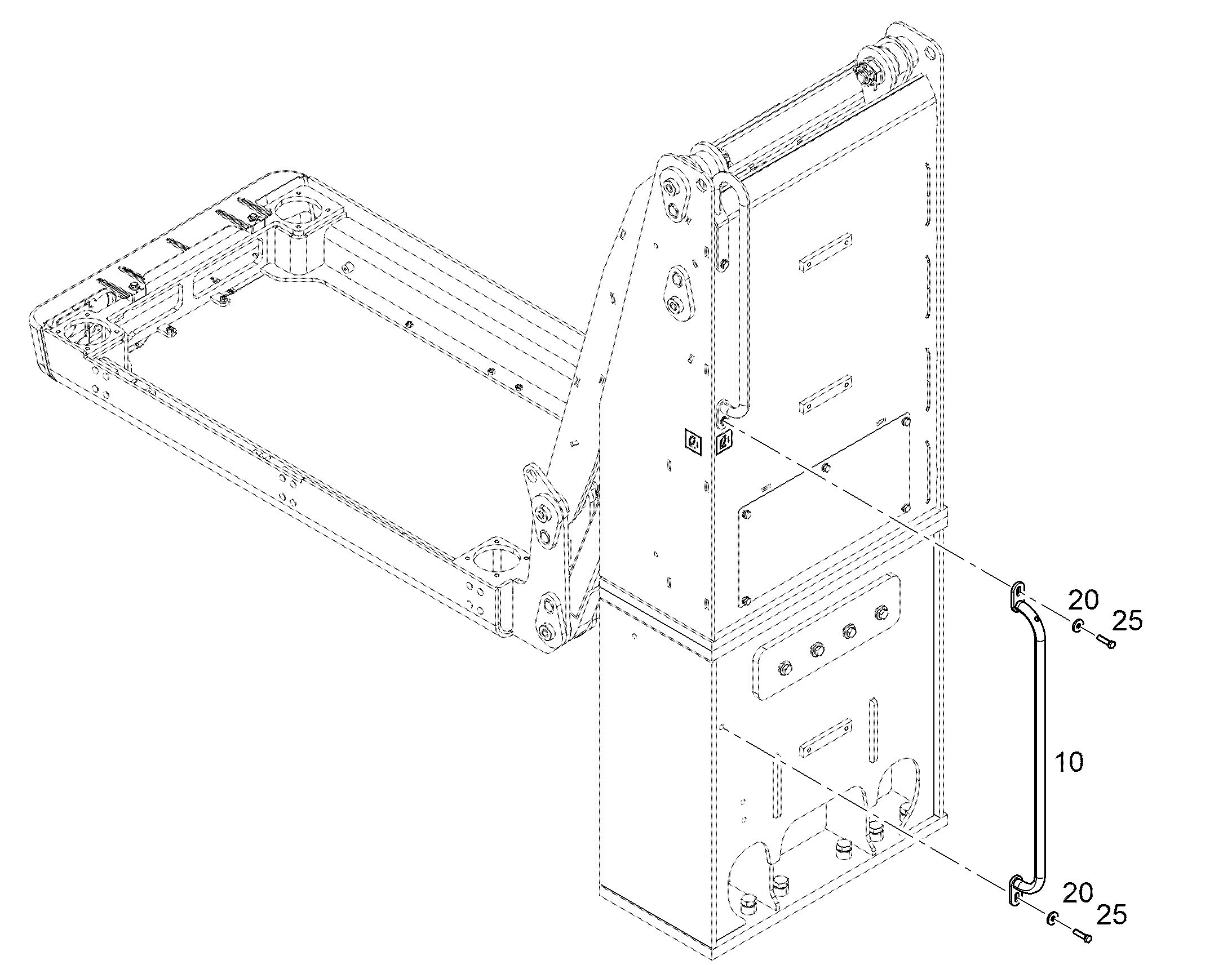 РУЧКА 1045mm 13575052 LIEBHERR