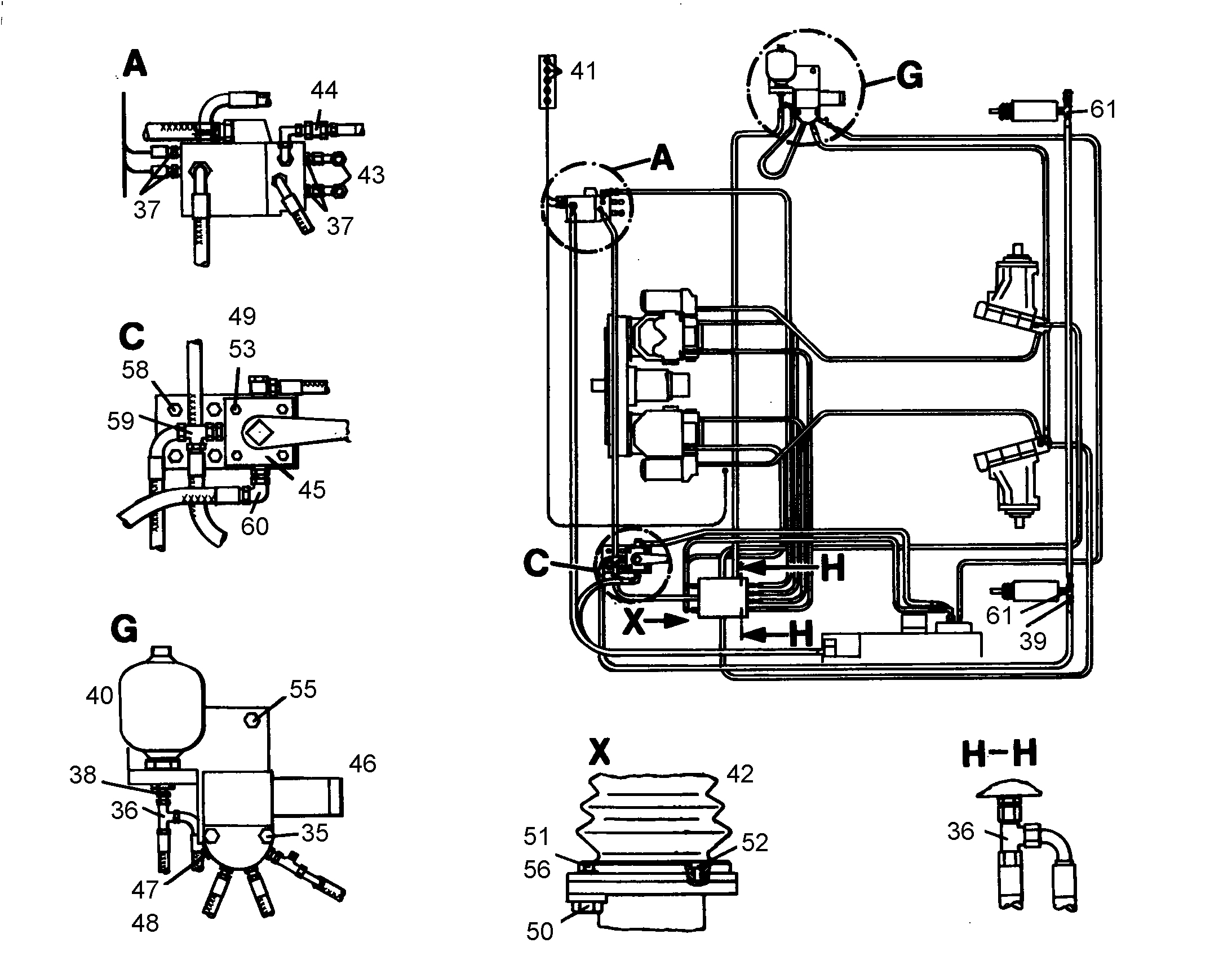 АККУМУЛЯТОР МЕМБРАННЫЙ 0,32l/210bar/12bar -25/100°C G 5003558 LIEBHERR