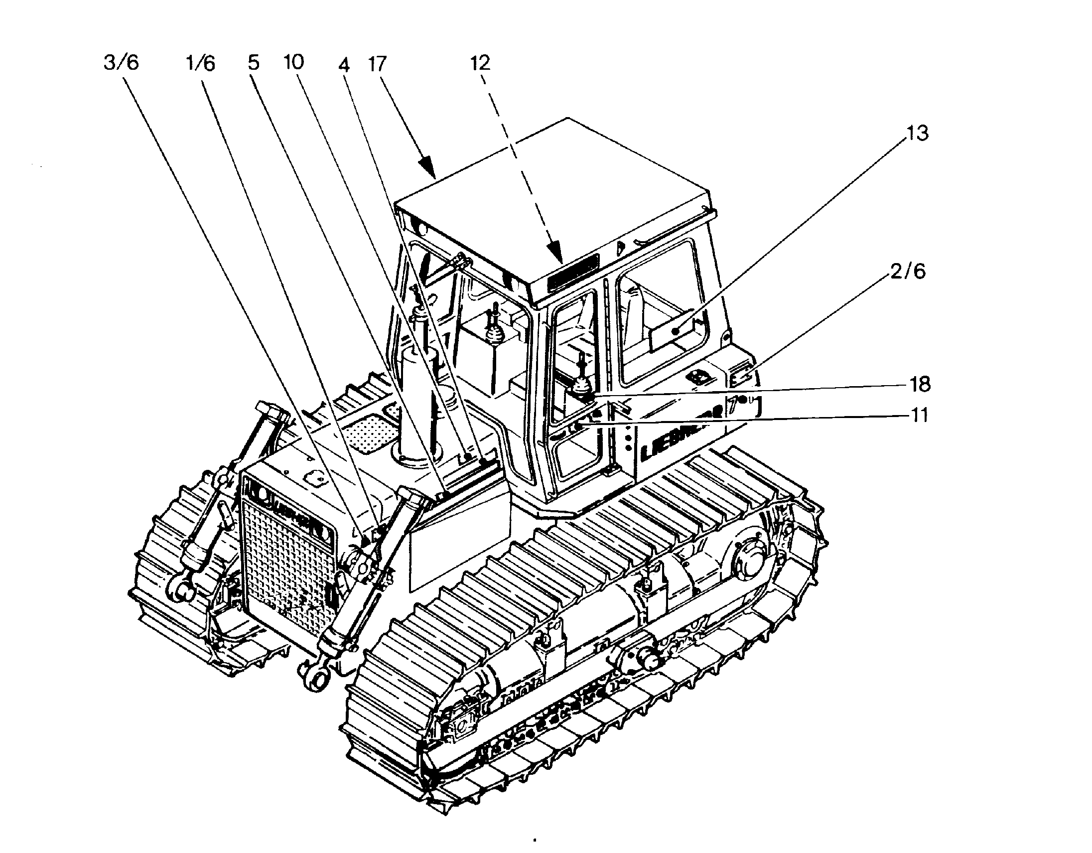 ТИПОВАЯ ТАБЛИЧКА TYPENSCHILD 150mmX100mm 9797550 LIEBHERR