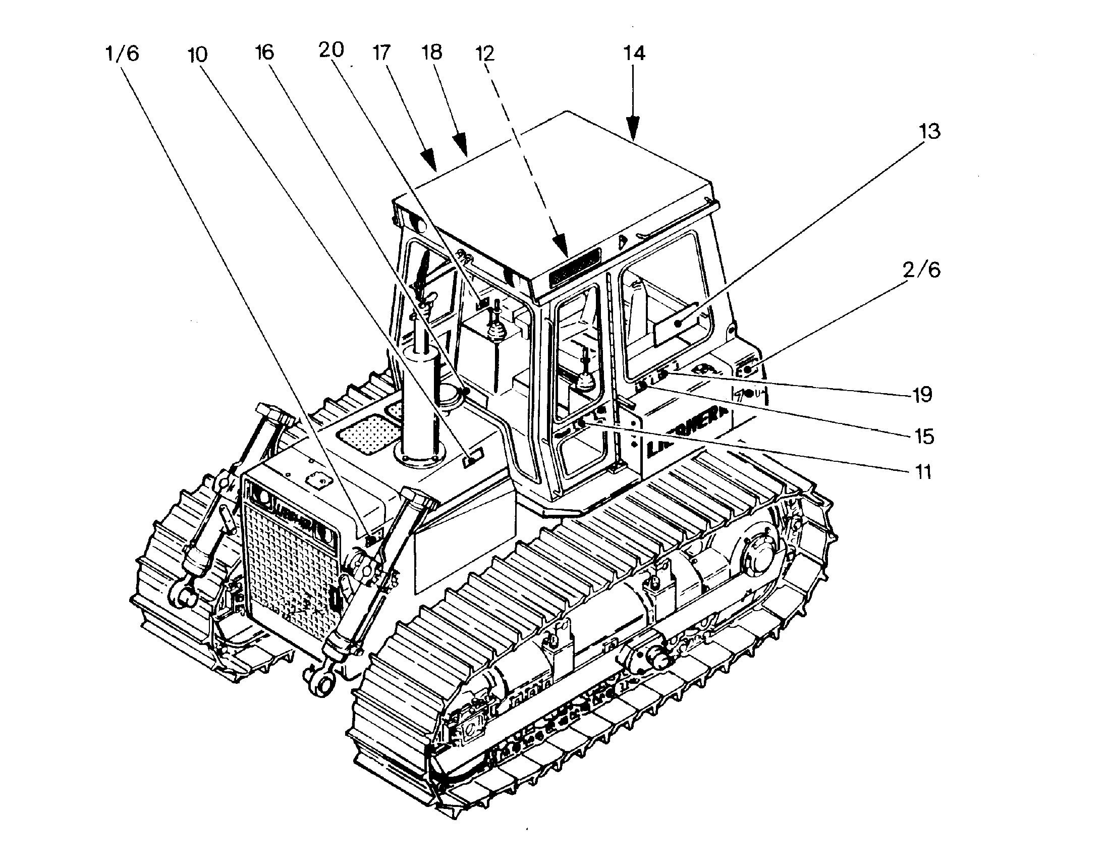 ТАБЛИЧКА ROPS 9044589 LIEBHERR