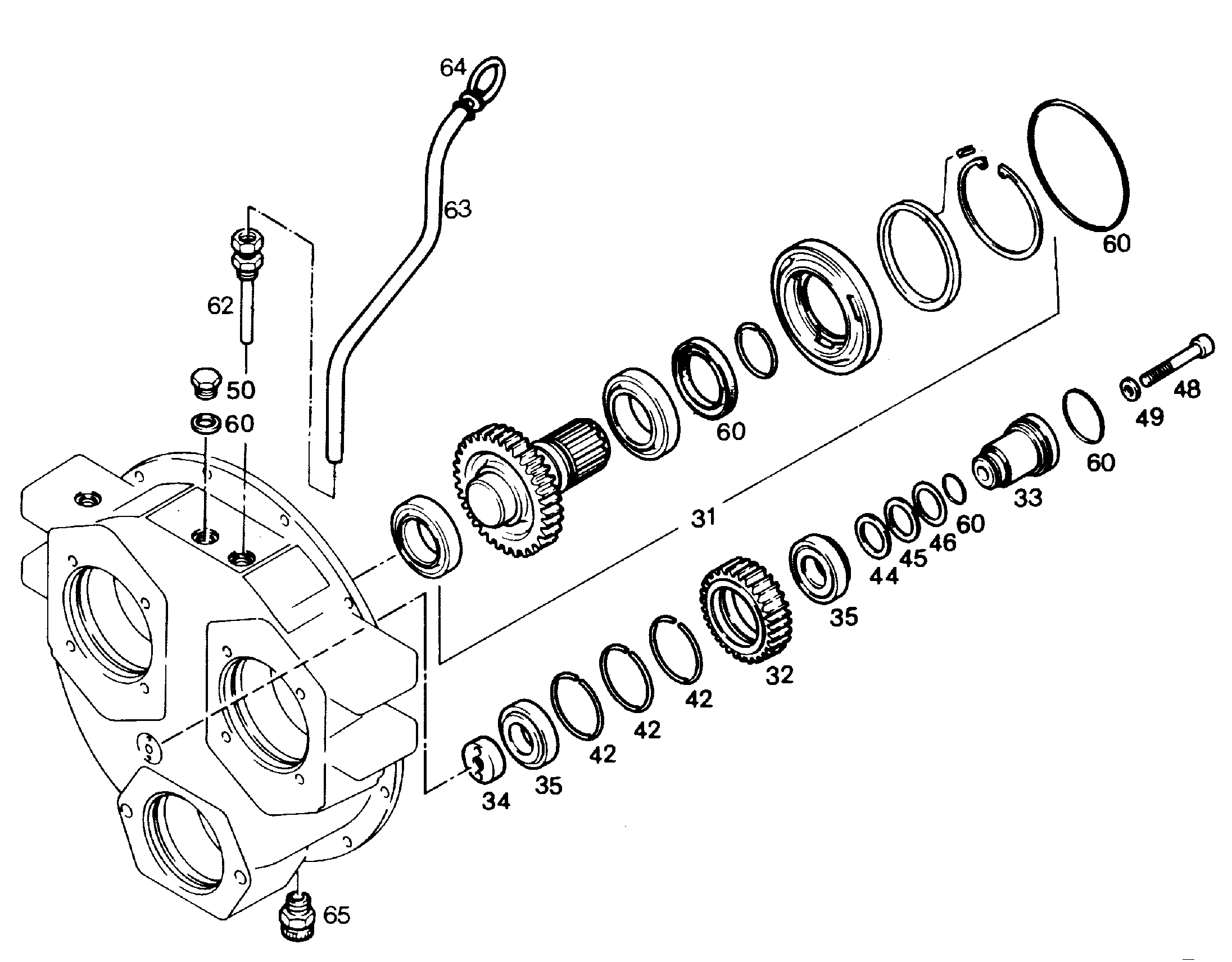 РЕМКОМПЛЕКТ ВЕДУЩЕГО ВАЛА PVG250C251/254/256 9267386 LIEBHERR