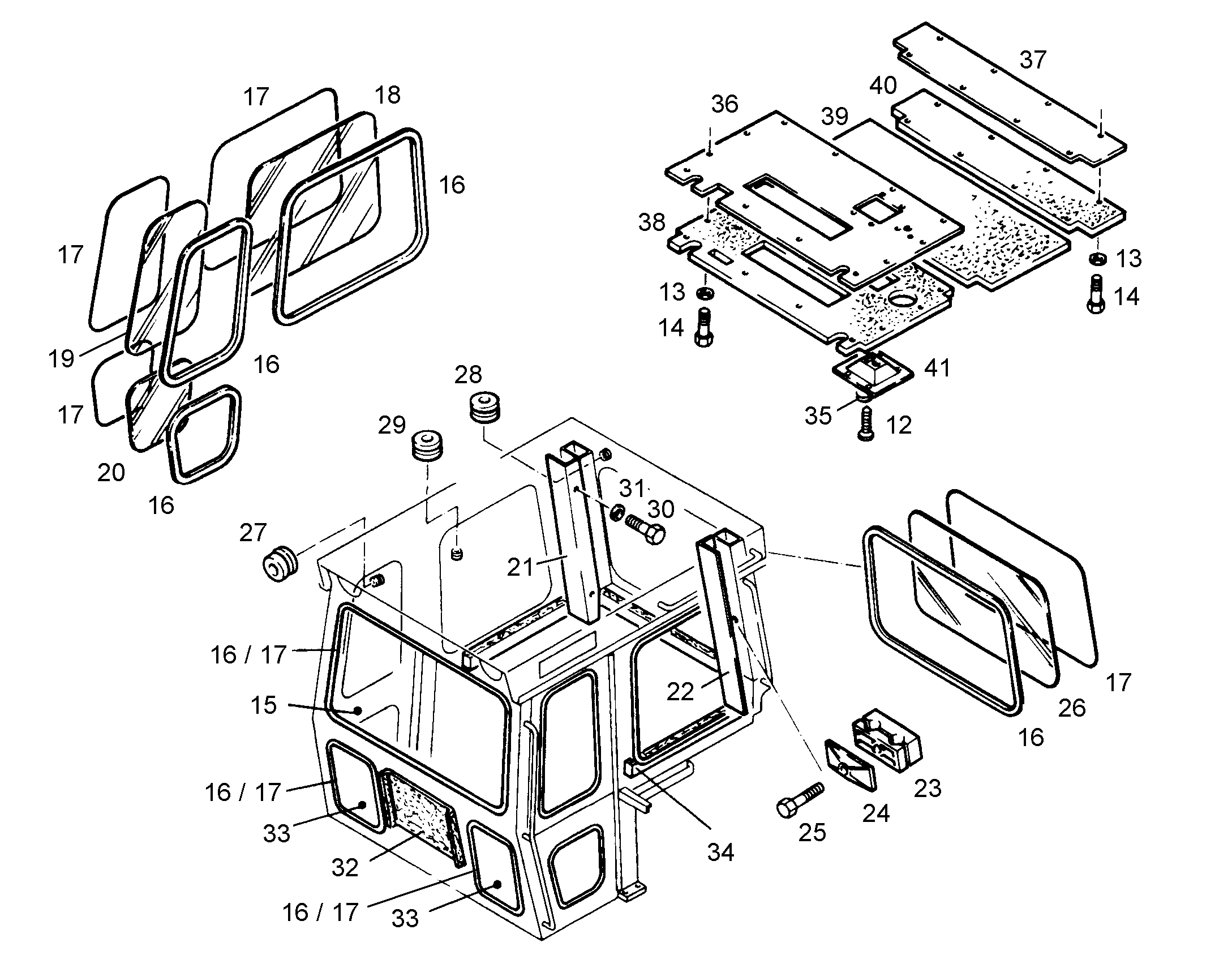 КОВРИК РЕЗИНОВЫЙ 9028707 LIEBHERR