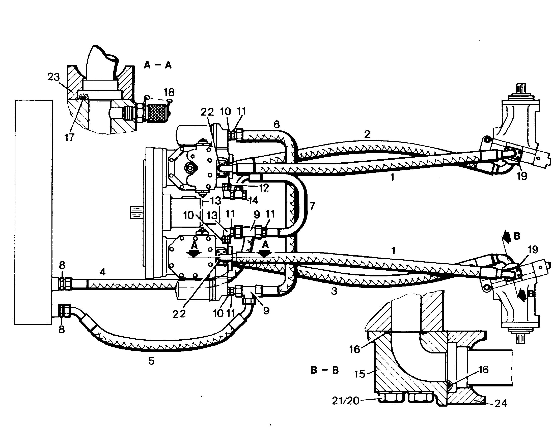 ШЛАНГ 25X1900 7402825 LIEBHERR