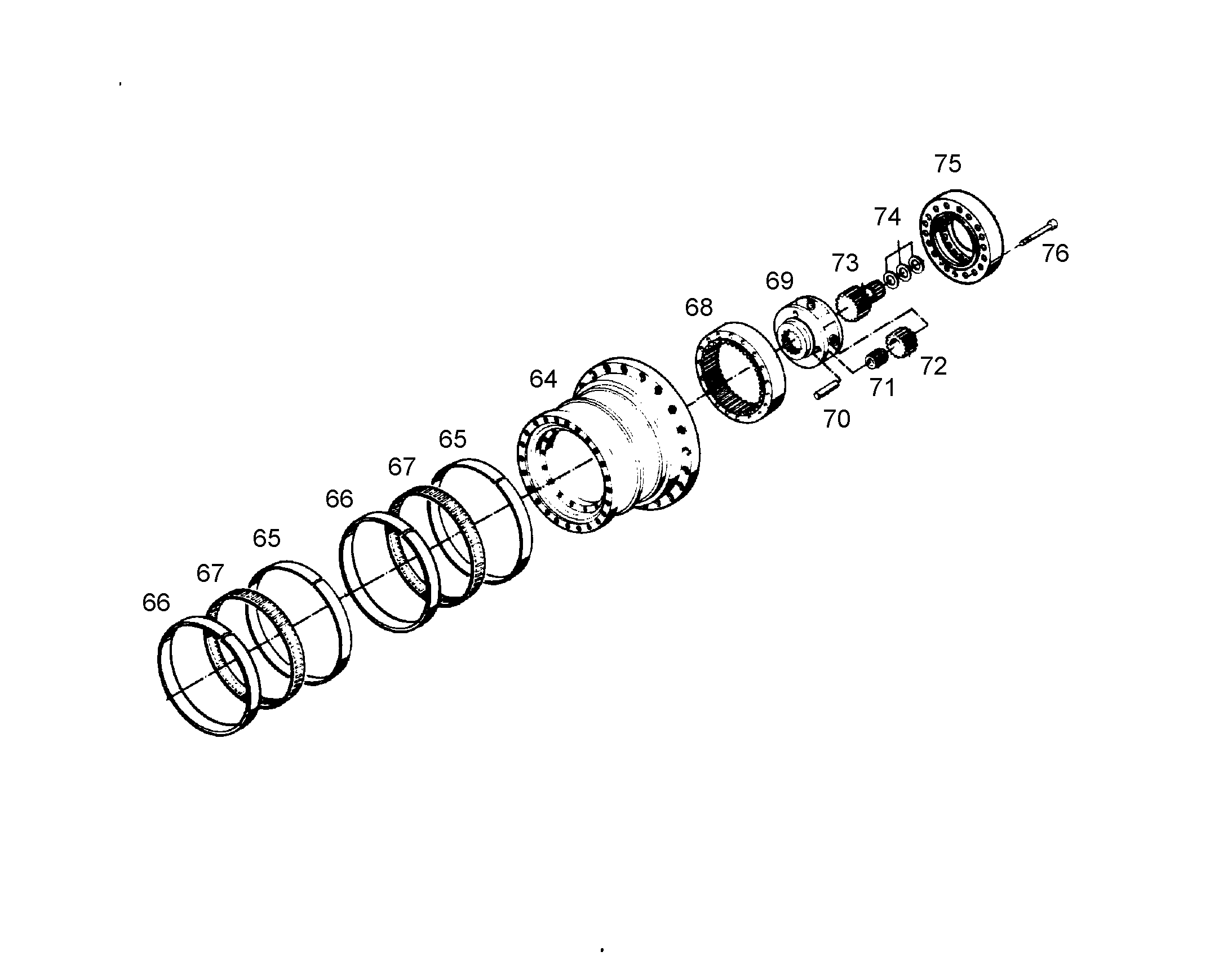 ШАЙБА РЕГУЛИРОВОЧНАЯ 45 4220036 LIEBHERR