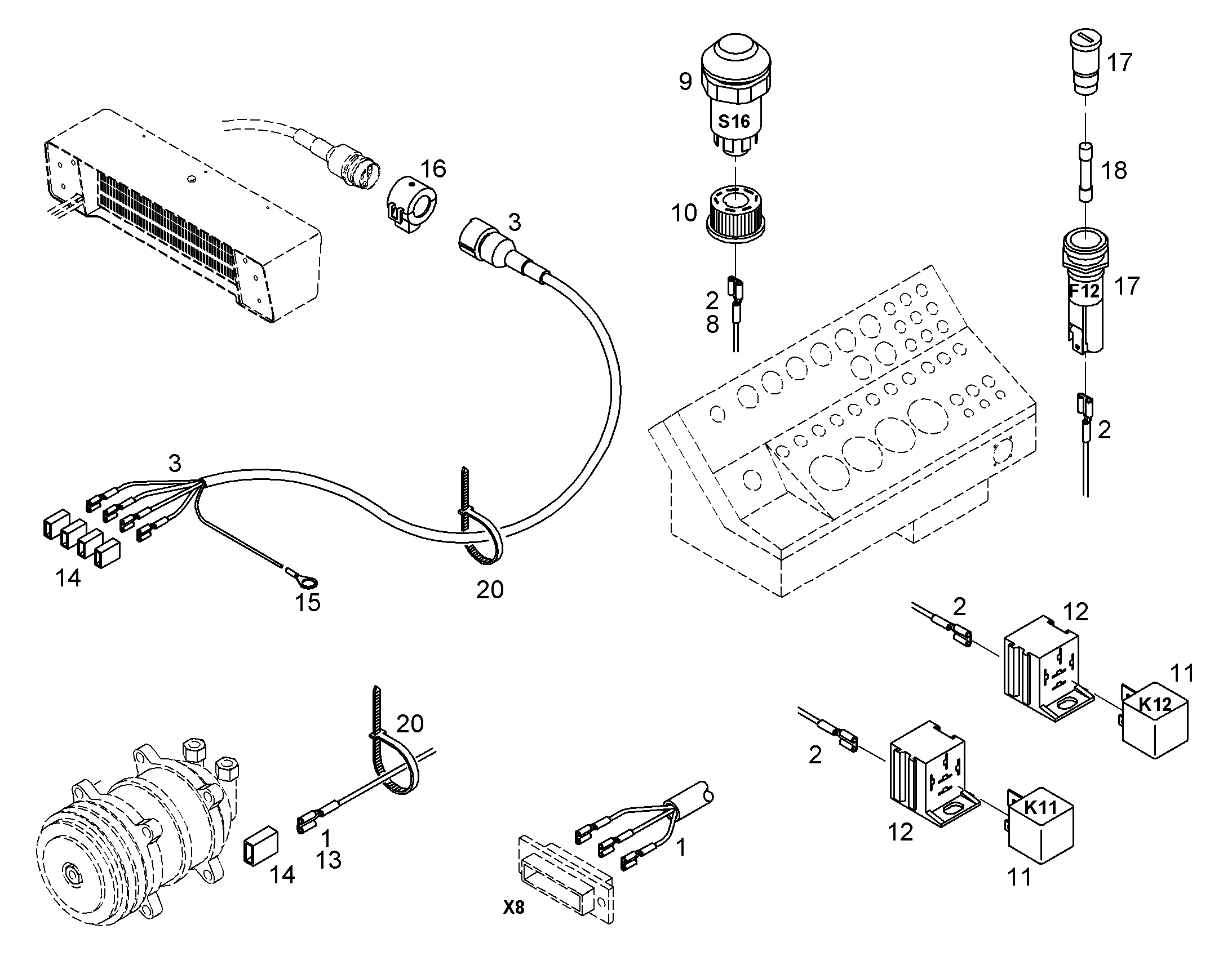 ПЕРЕКЛЮЧАТЕЛЬ 6002661 LIEBHERR