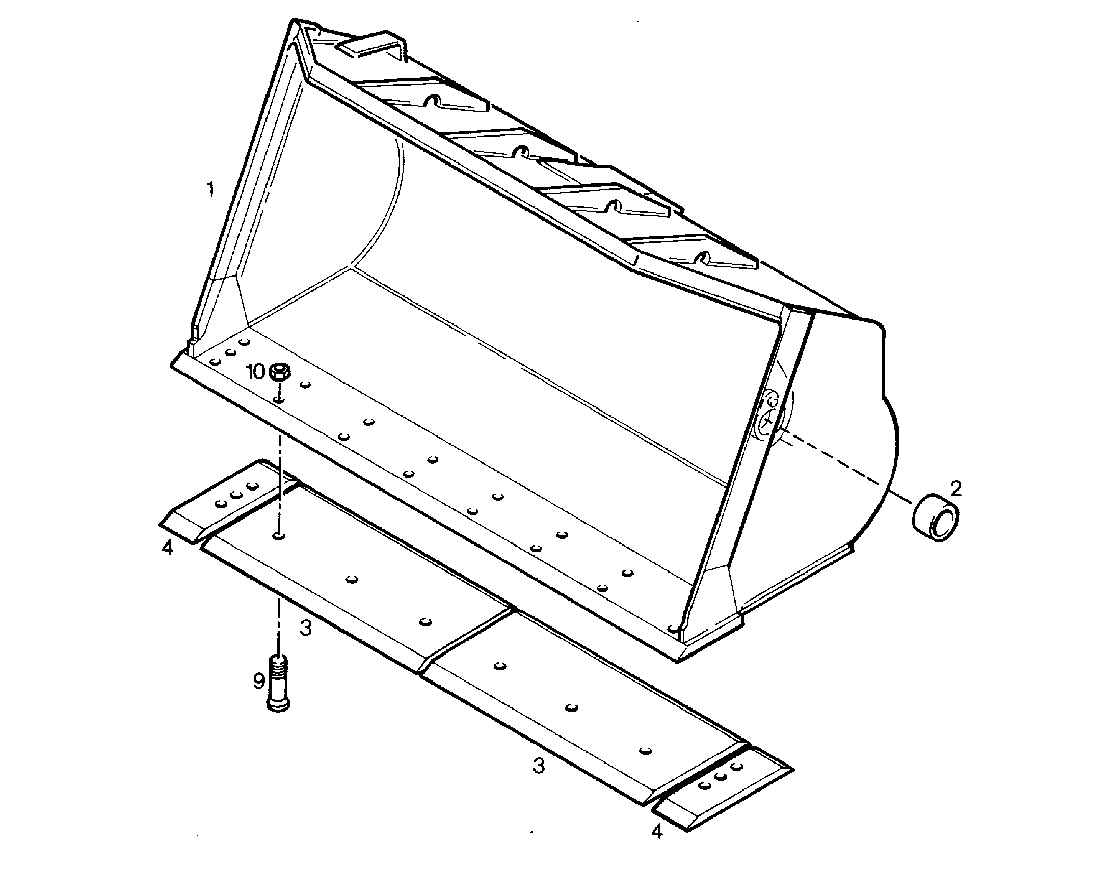 КОВШ ГРУЗОВОЙ 2400MM 2.0M3 9083088 LIEBHERR
