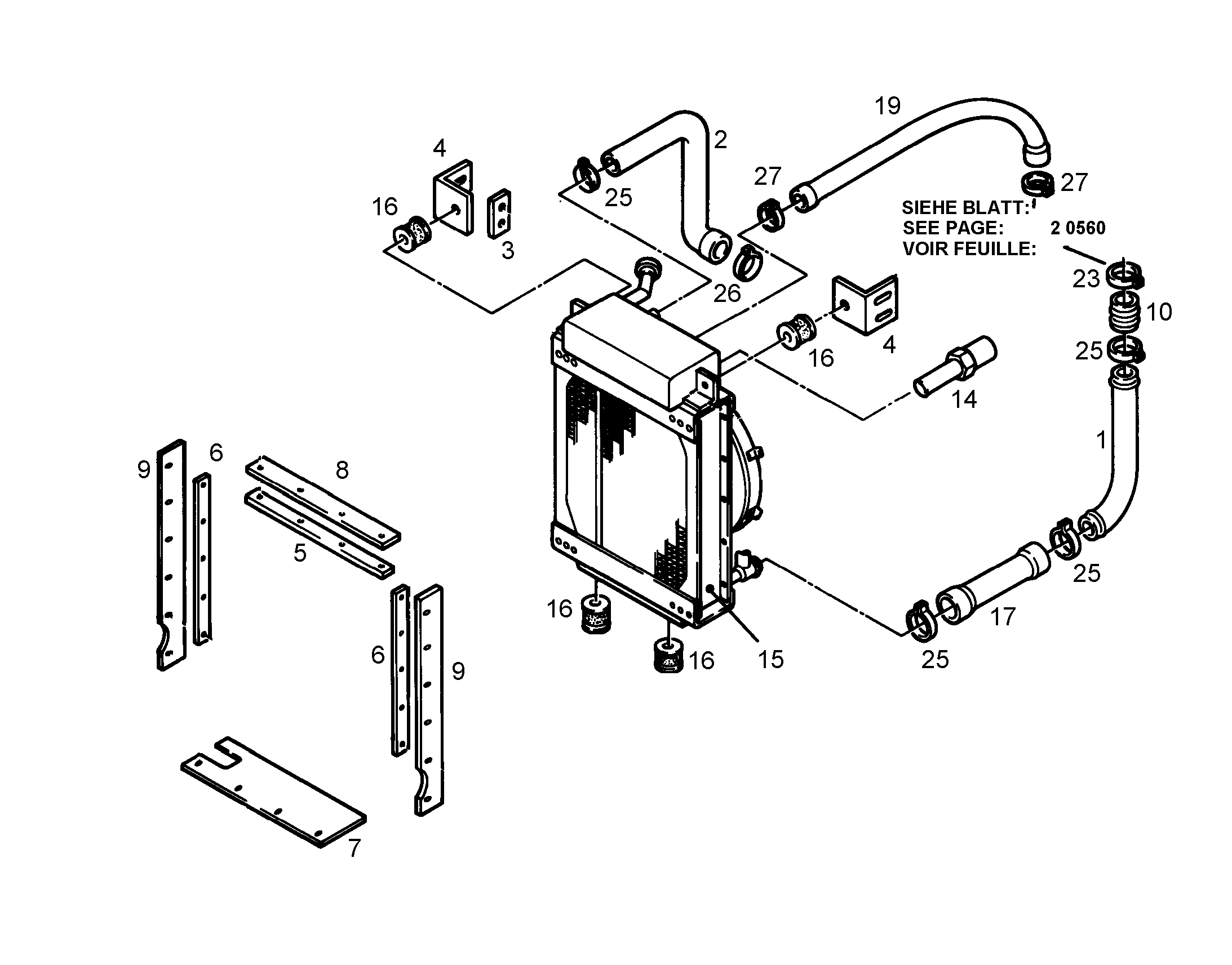 СКОБА DIN 3017-2 B2 60 57-63X15 W1-2 7410169 LIEBHERR