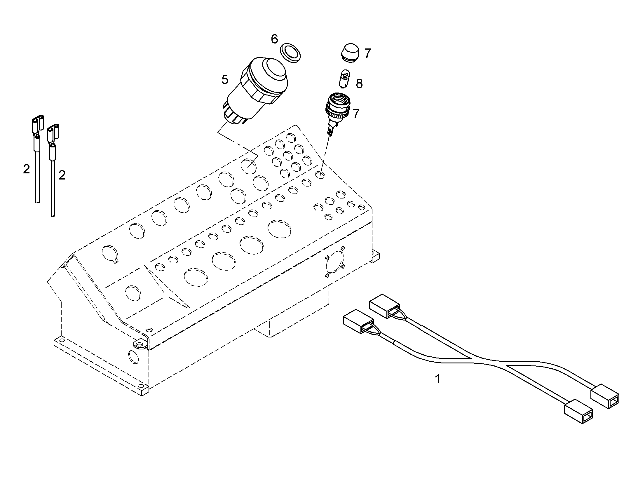 КНОПКА ВКЛЮЧАЮЩАЯ 7410393 LIEBHERR
