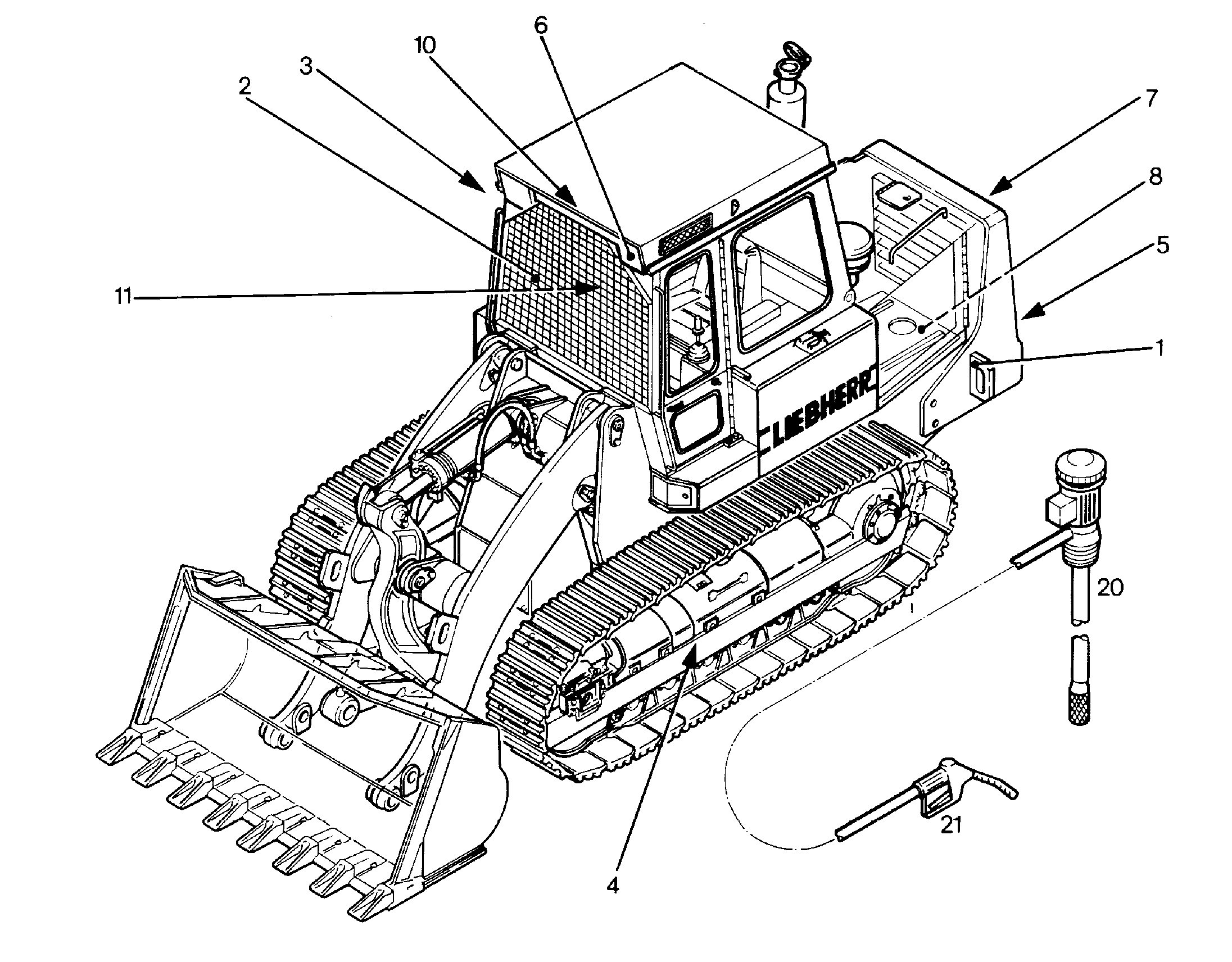 КРЫШКИ ОТВЕРСТИЙ ДЛЯ ФАР 9784622 LIEBHERR
