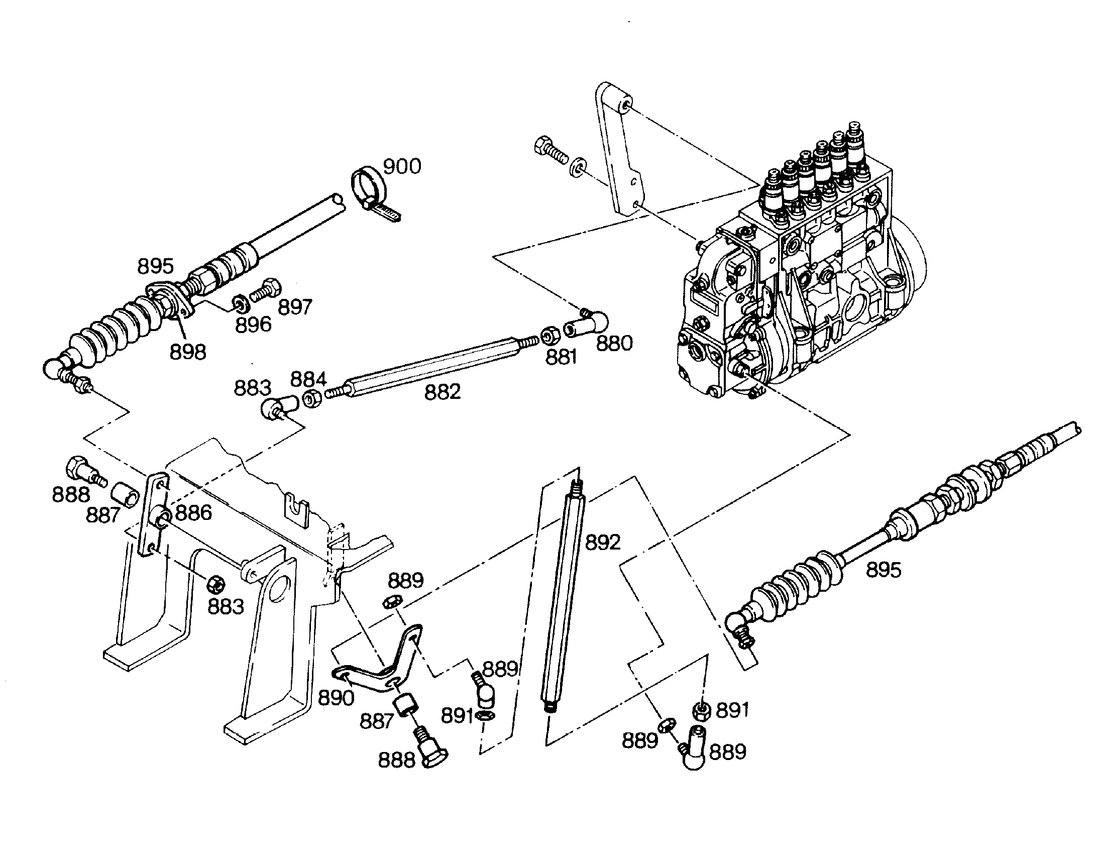 ШТАНГА M6X260X25 9054991 LIEBHERR