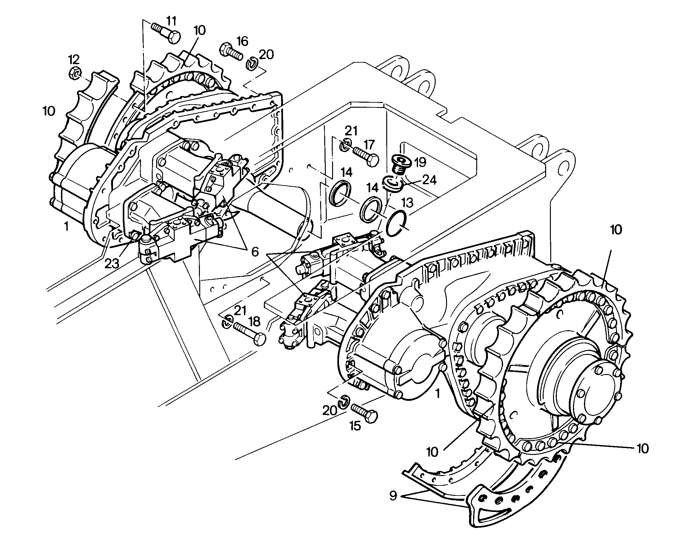 ГРУППА ЗУБЧАТОГО ВЕНЦА D8 5800780 LIEBHERR
