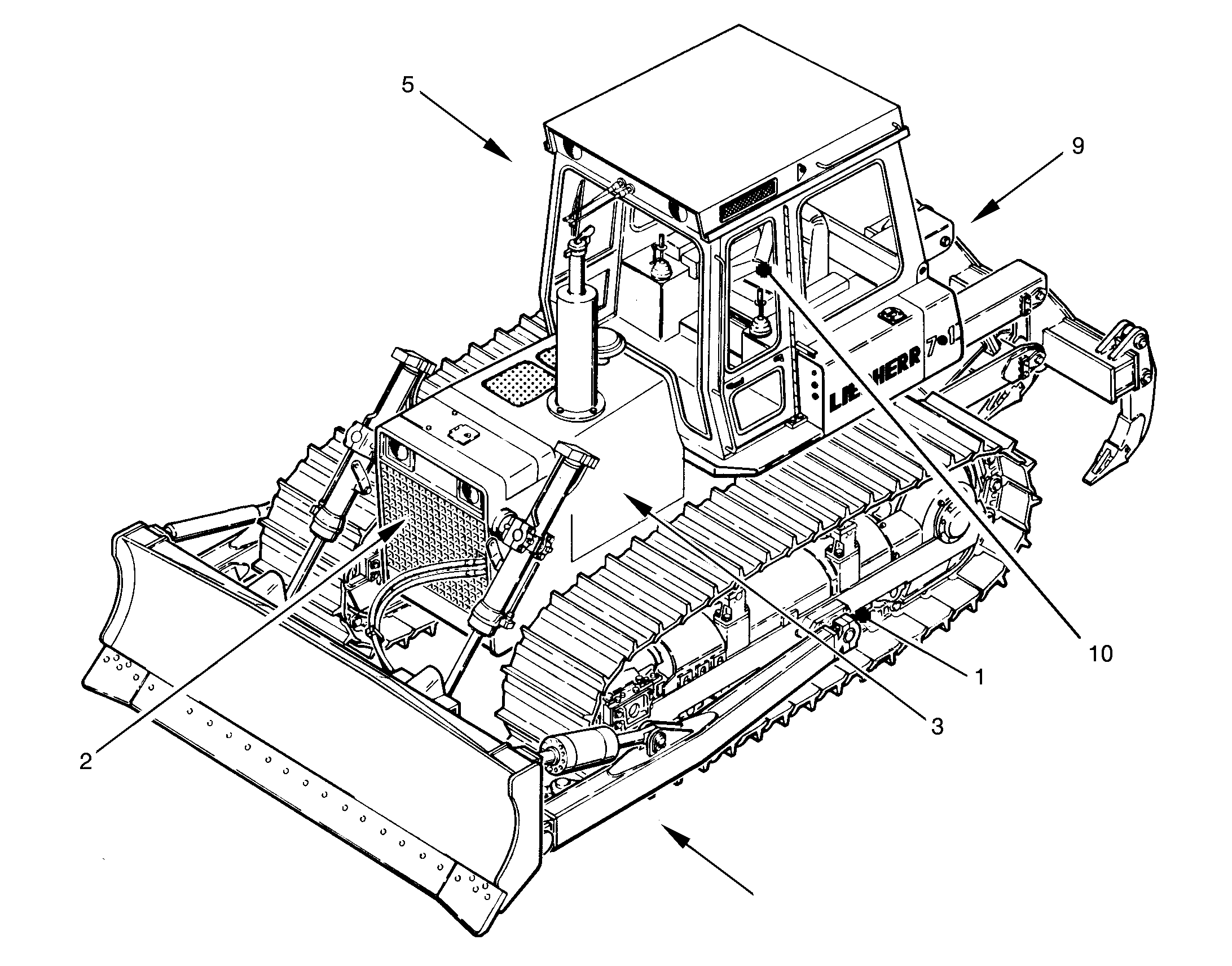 СРЕДНЯЯ НАПРАВЛЯЮЩАЯ ГУСЕНИЦЫ 9036695 LIEBHERR