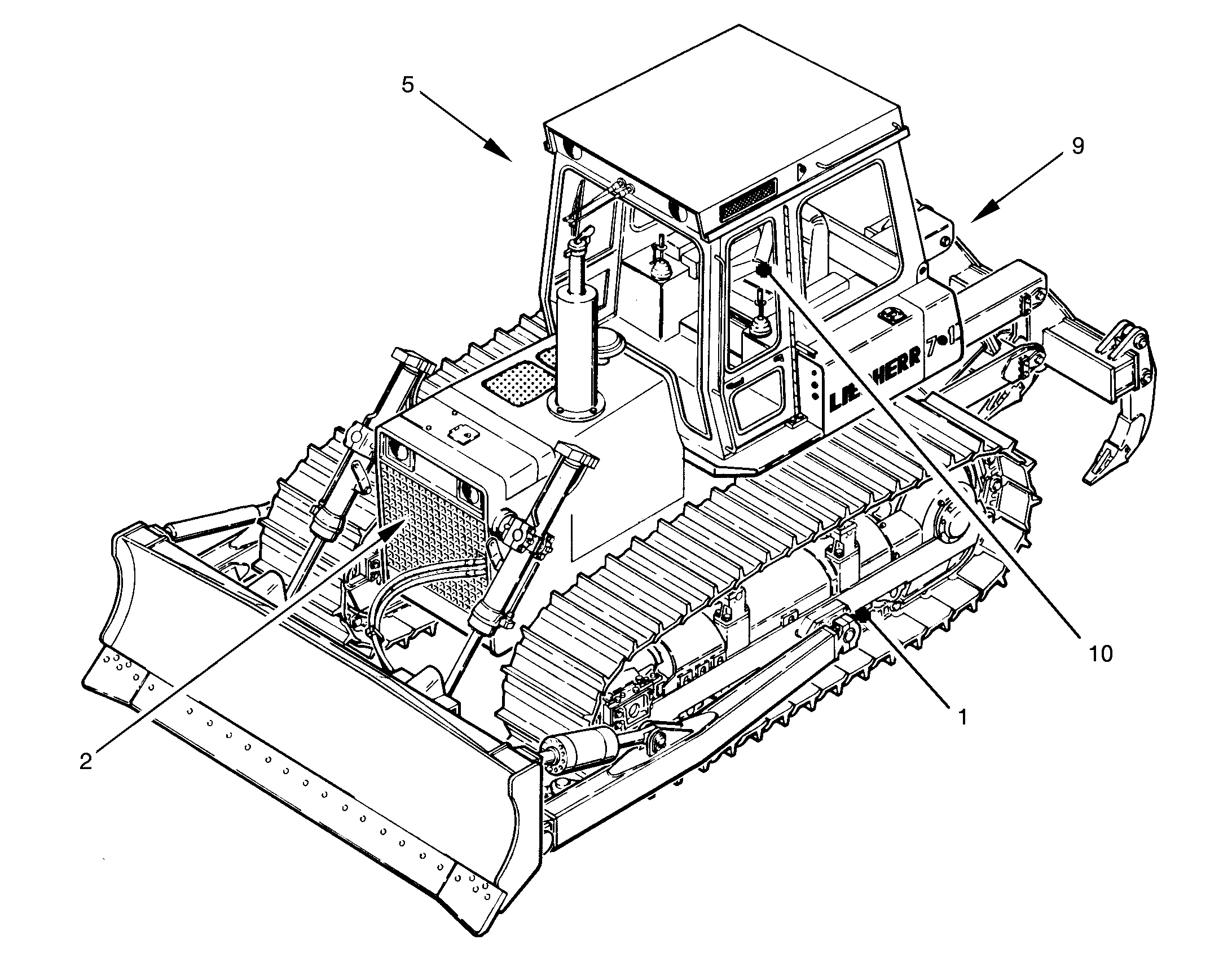 СРЕДНЯЯ НАПРАВЛЯЮЩАЯ ГУСЕНИЦЫ 9037093 LIEBHERR