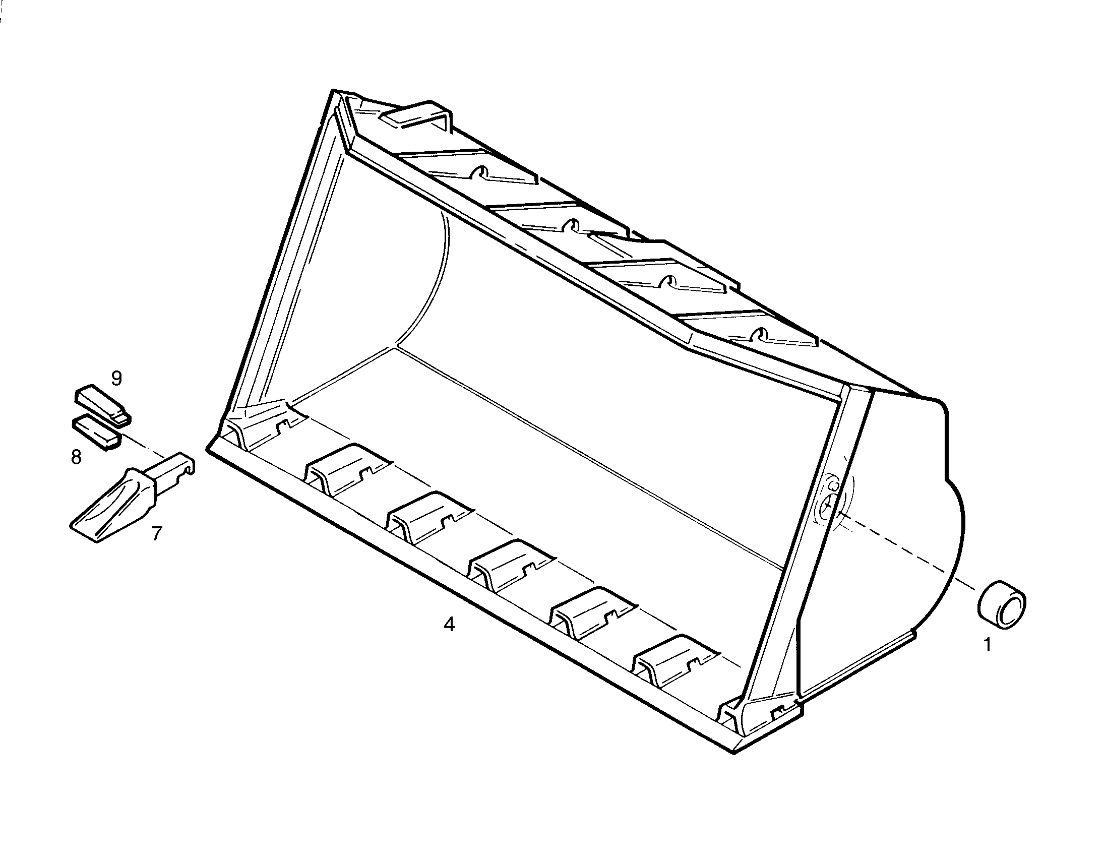 КОВШ ГРУЗОВОЙ 9045451 LIEBHERR