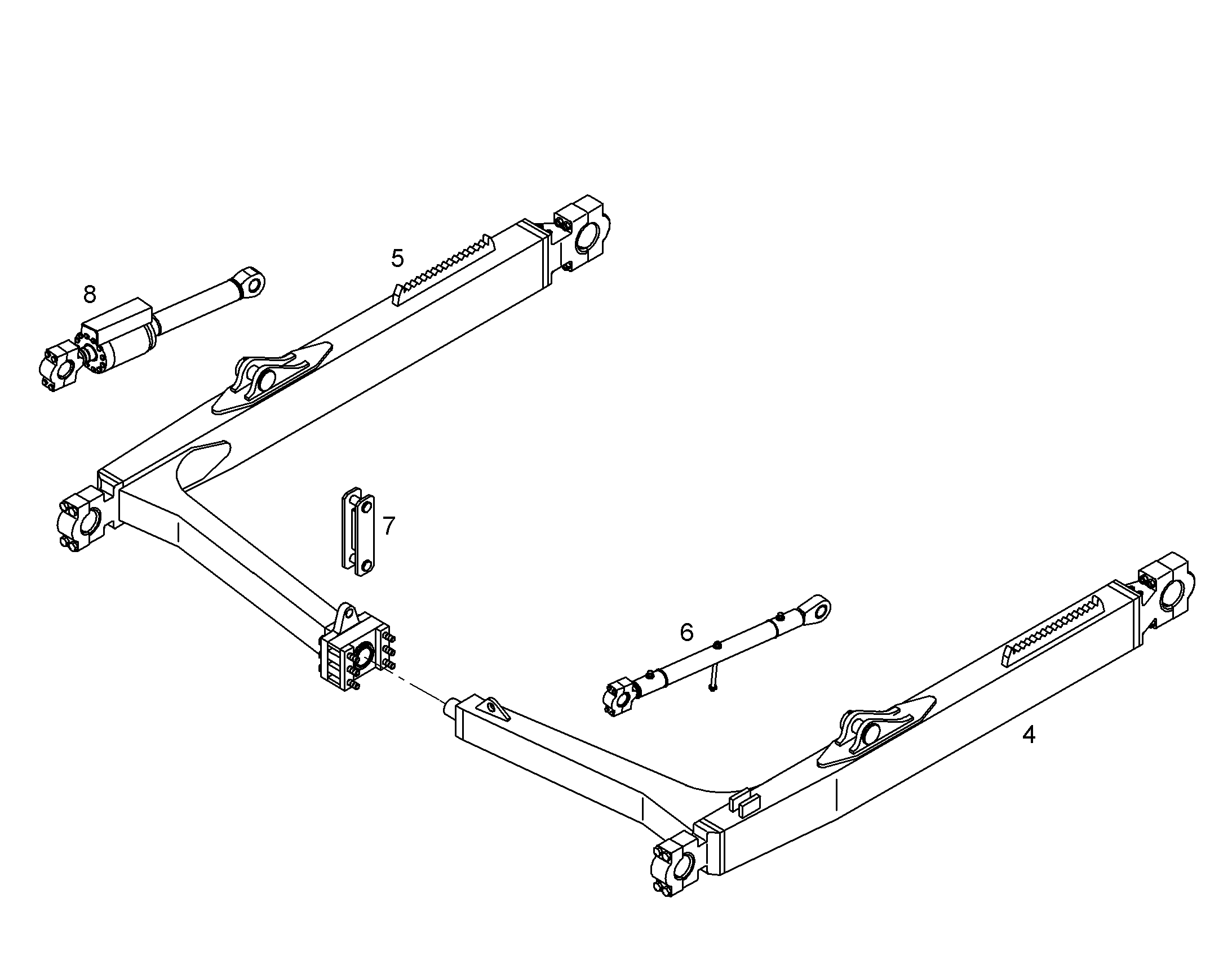 РАСПОРКА, РАБ.НА РАСТ.,В СБОРЕ 9744564 LIEBHERR