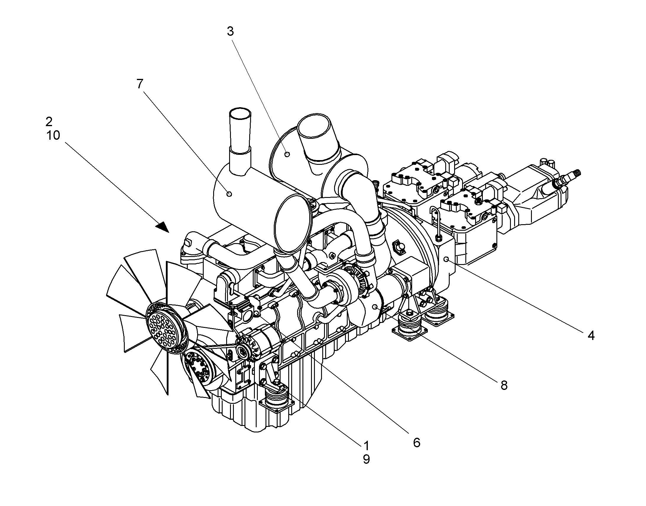 ВЫХЛОПНАЯ СИСТЕМА 9744271 LIEBHERR