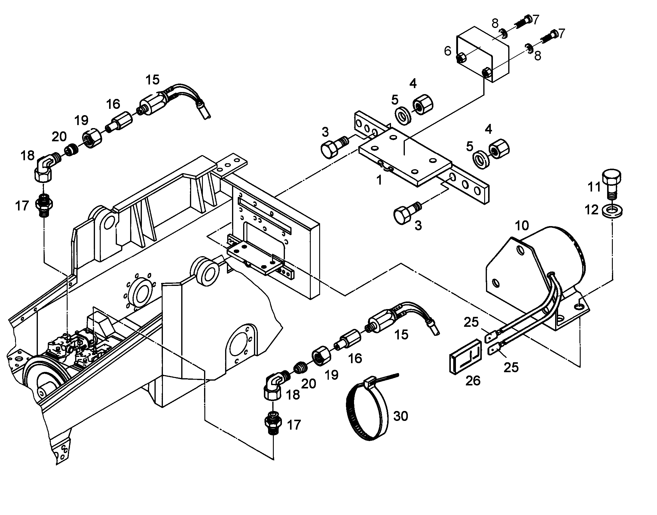 ПЕРЕКЛЮЧАТЕЛЬ 1,5 BARbar 6003136 LIEBHERR