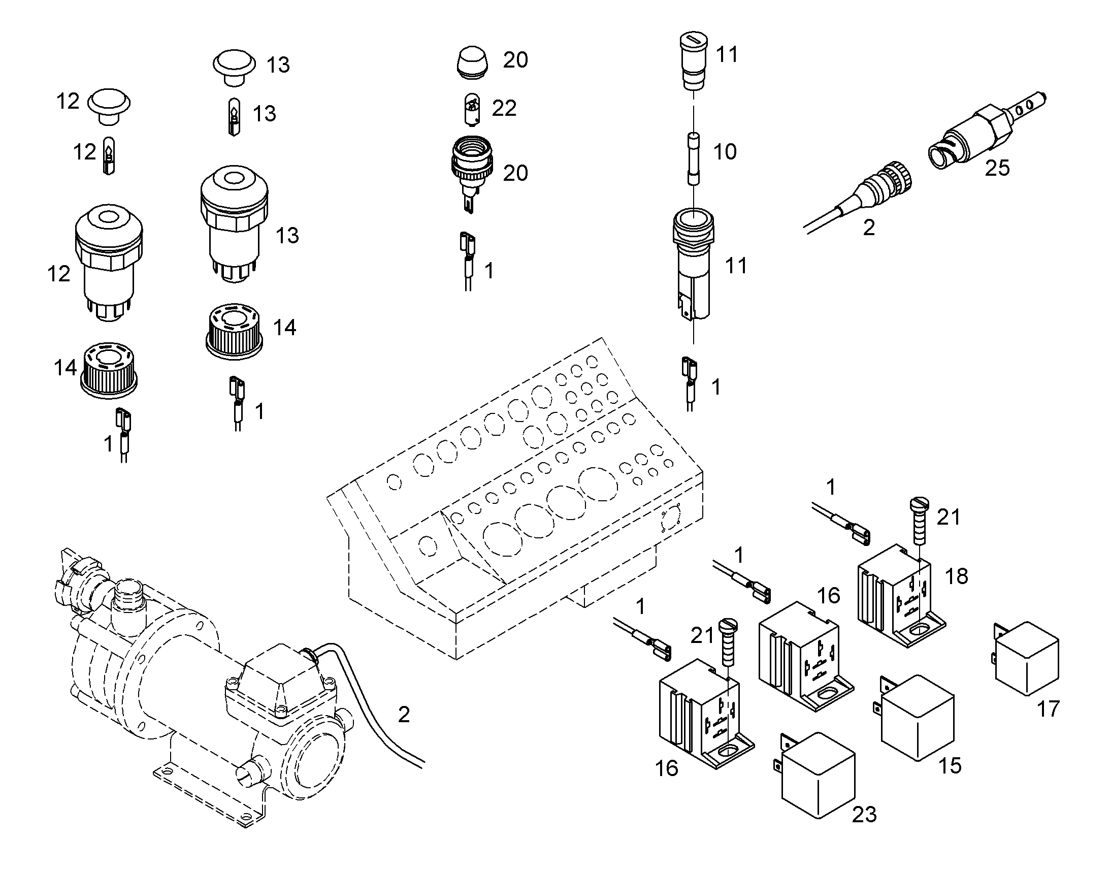 КЛАВИША НАЖИМНАЯ 6002908 LIEBHERR