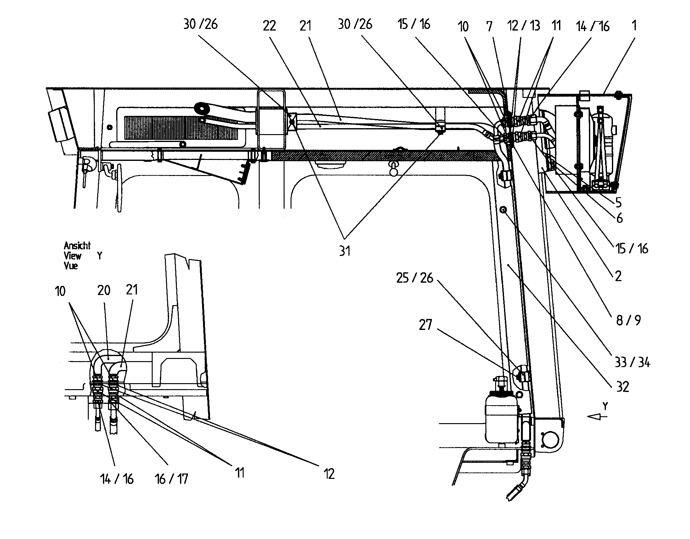 ШЛАНГОПРОВОД 12 9792374 LIEBHERR