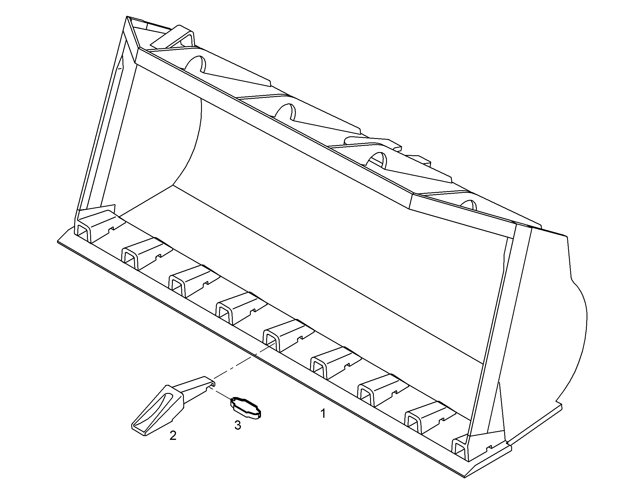 КОВШ ГРУЗОВОЙ 9793117 LIEBHERR