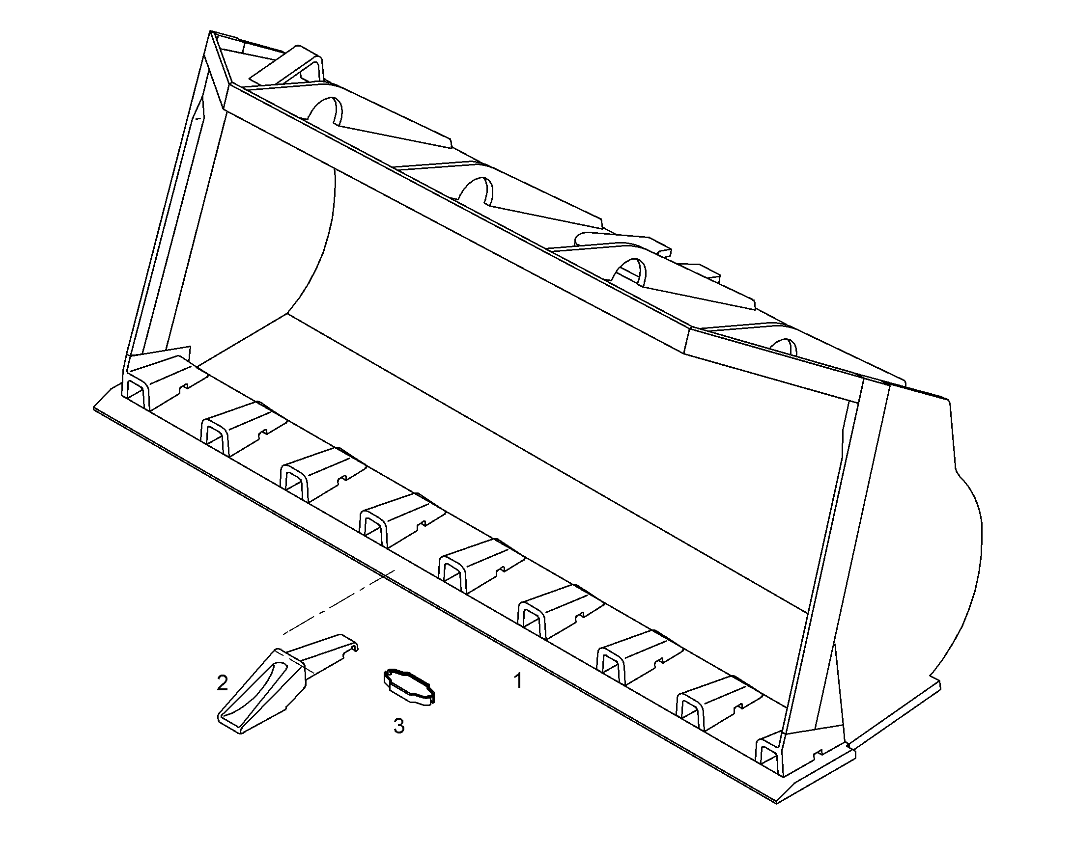 КОВШ ГРУЗОВОЙ 9749728 LIEBHERR