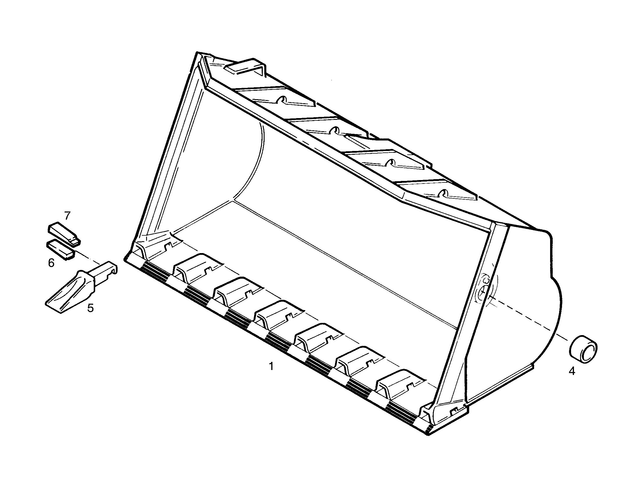 КОВШ ГРУЗОВОЙ 9045934 LIEBHERR