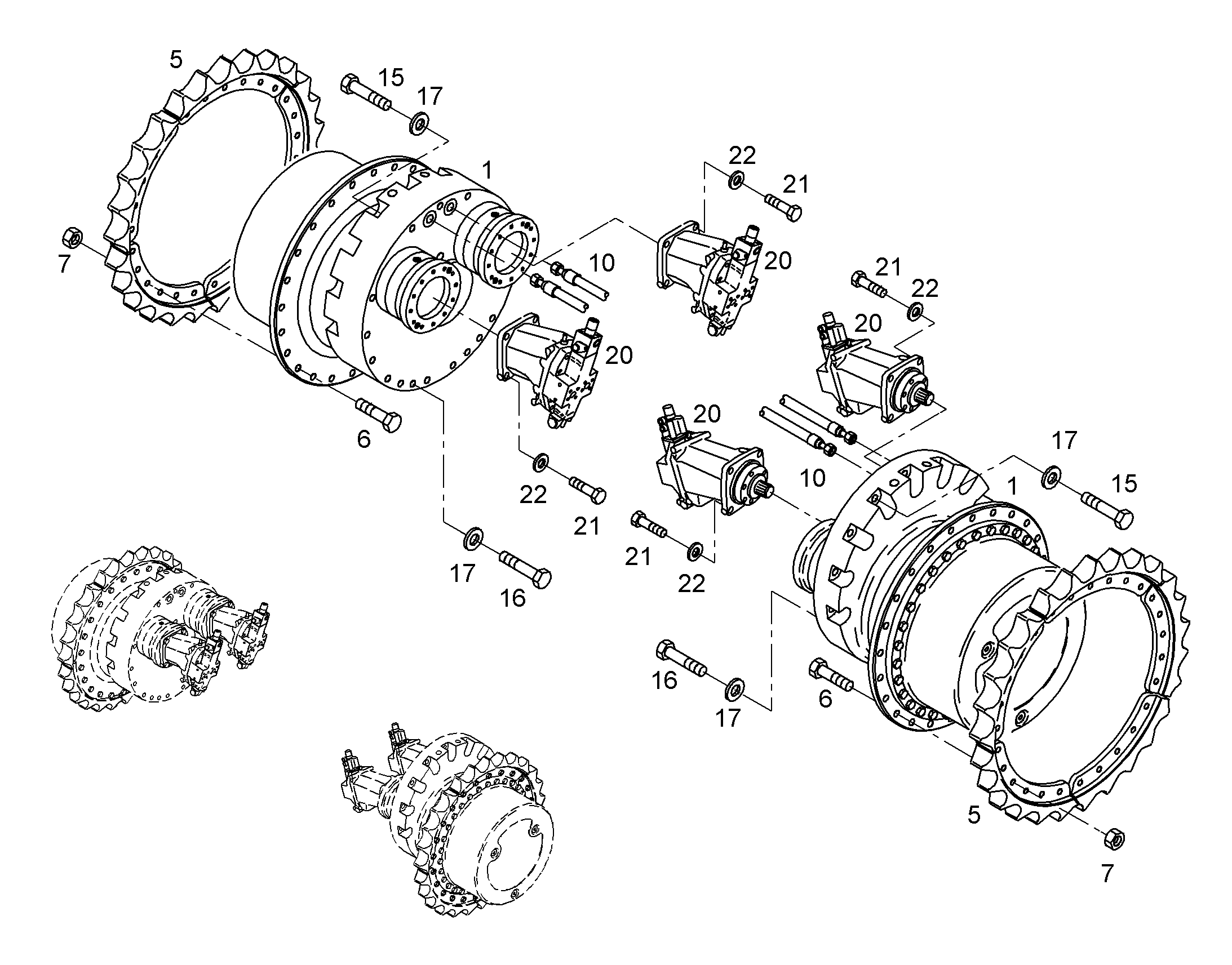 ЗВЕЗДОЧКА ВЕДУЩАЯ D8N 10014958 LIEBHERR
