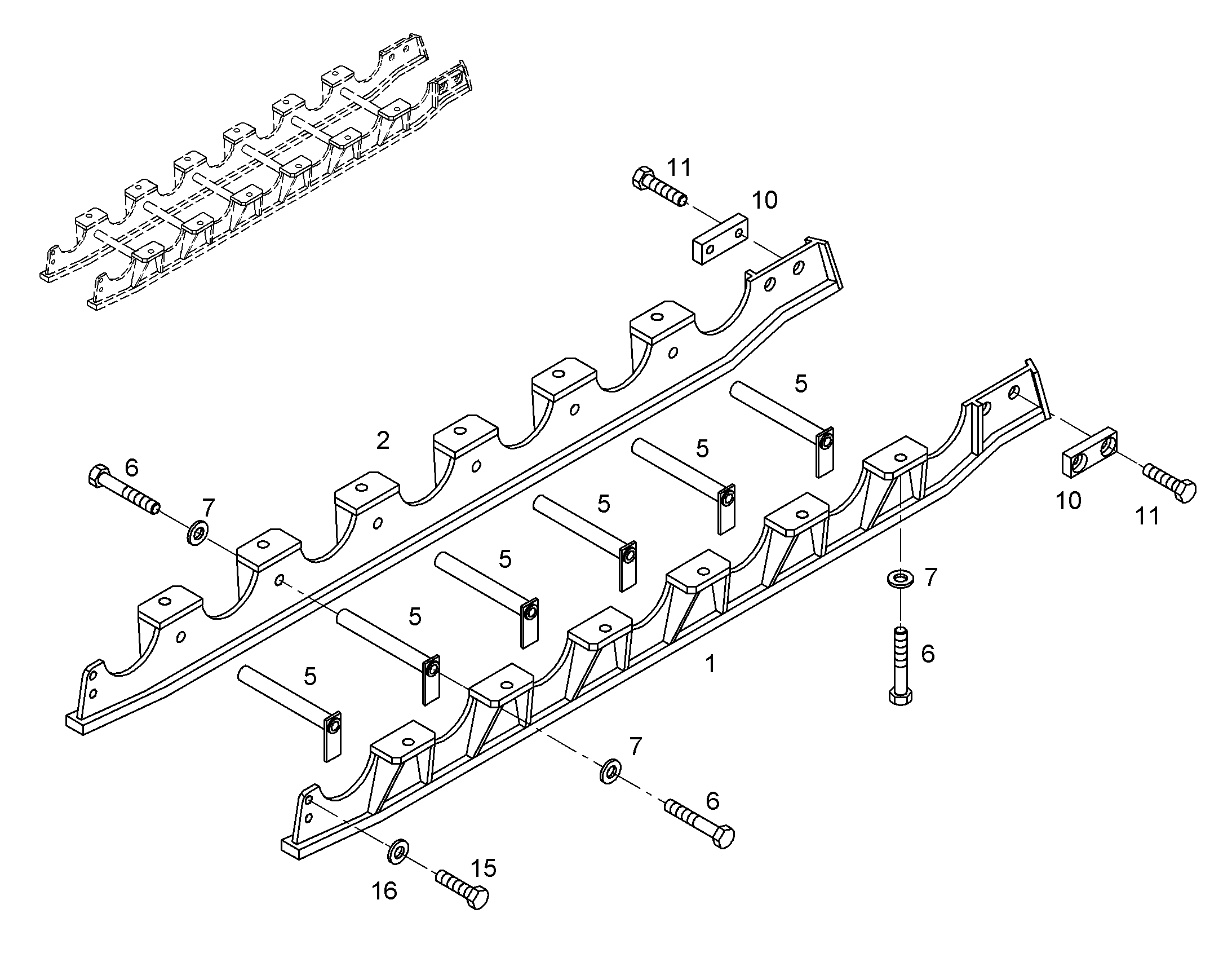 ЗАЩИТА ГУСЕНИЦЫ, ЛЕВАЯ 9745892 LIEBHERR