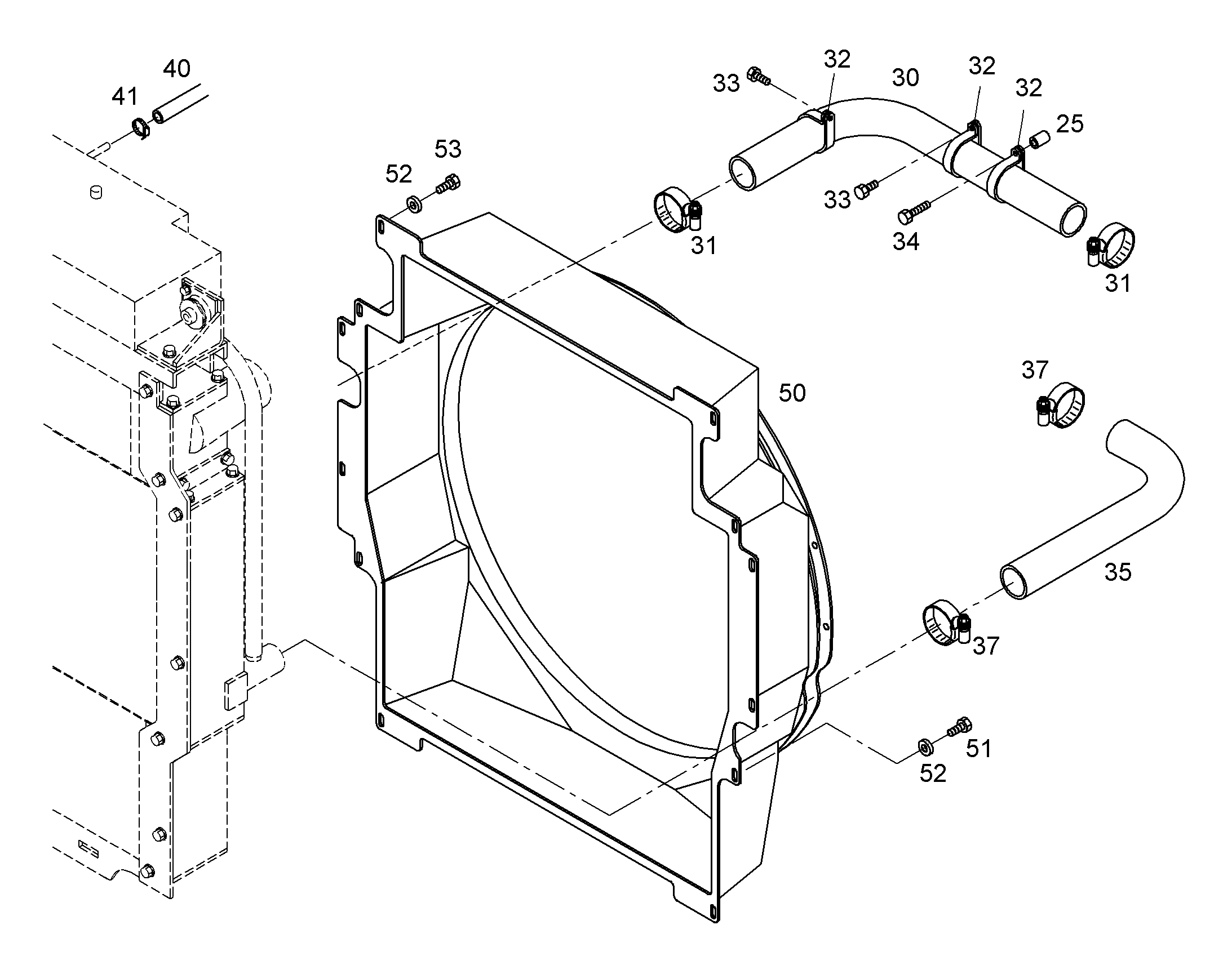 СКОБА ДЛЯ КРЕПЛЕНИЯ ШЛАНГА 50-70X14,2 W2 12240437 LIEBHERR