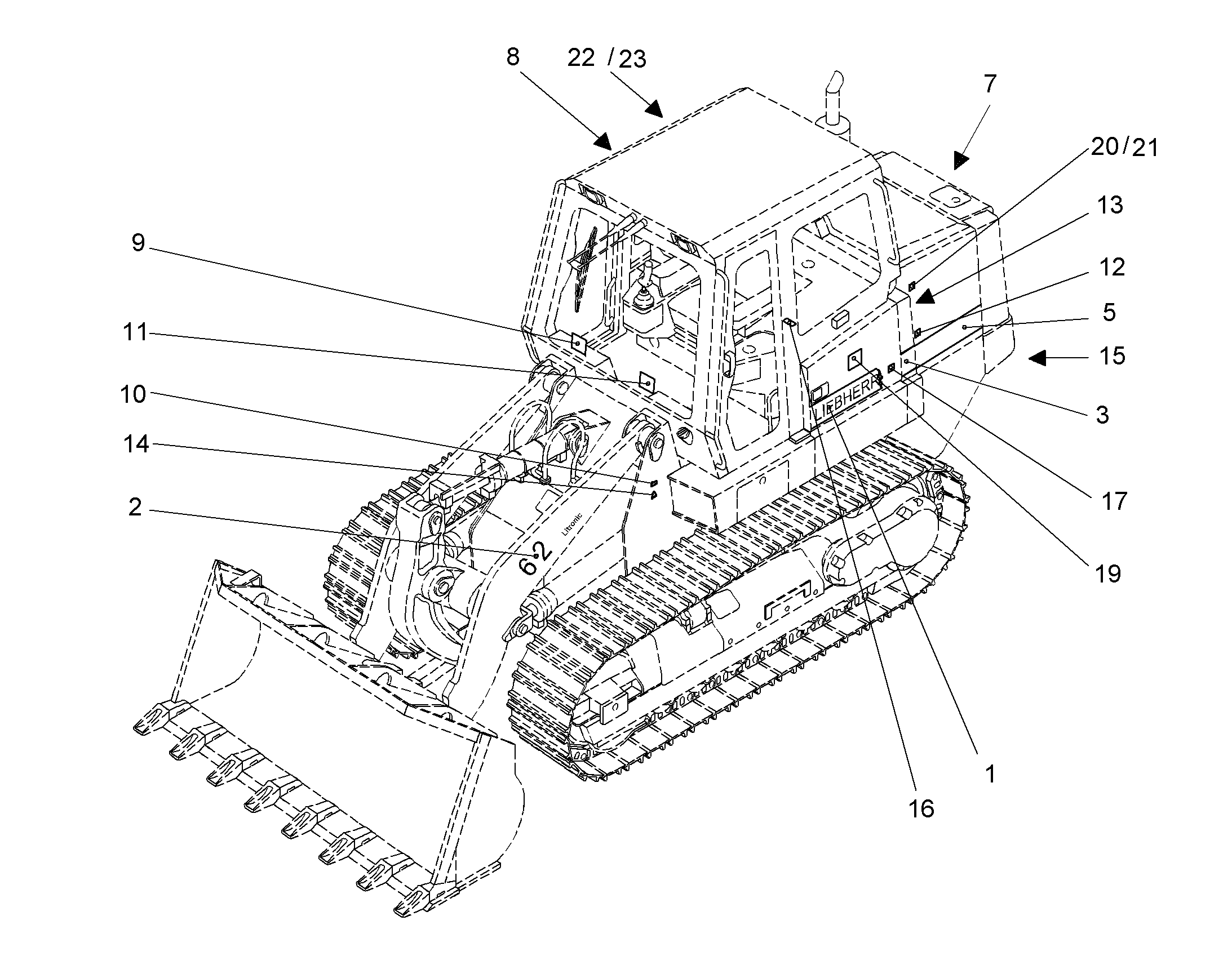 СХЕМА СМАЗКИ 9812439 LIEBHERR