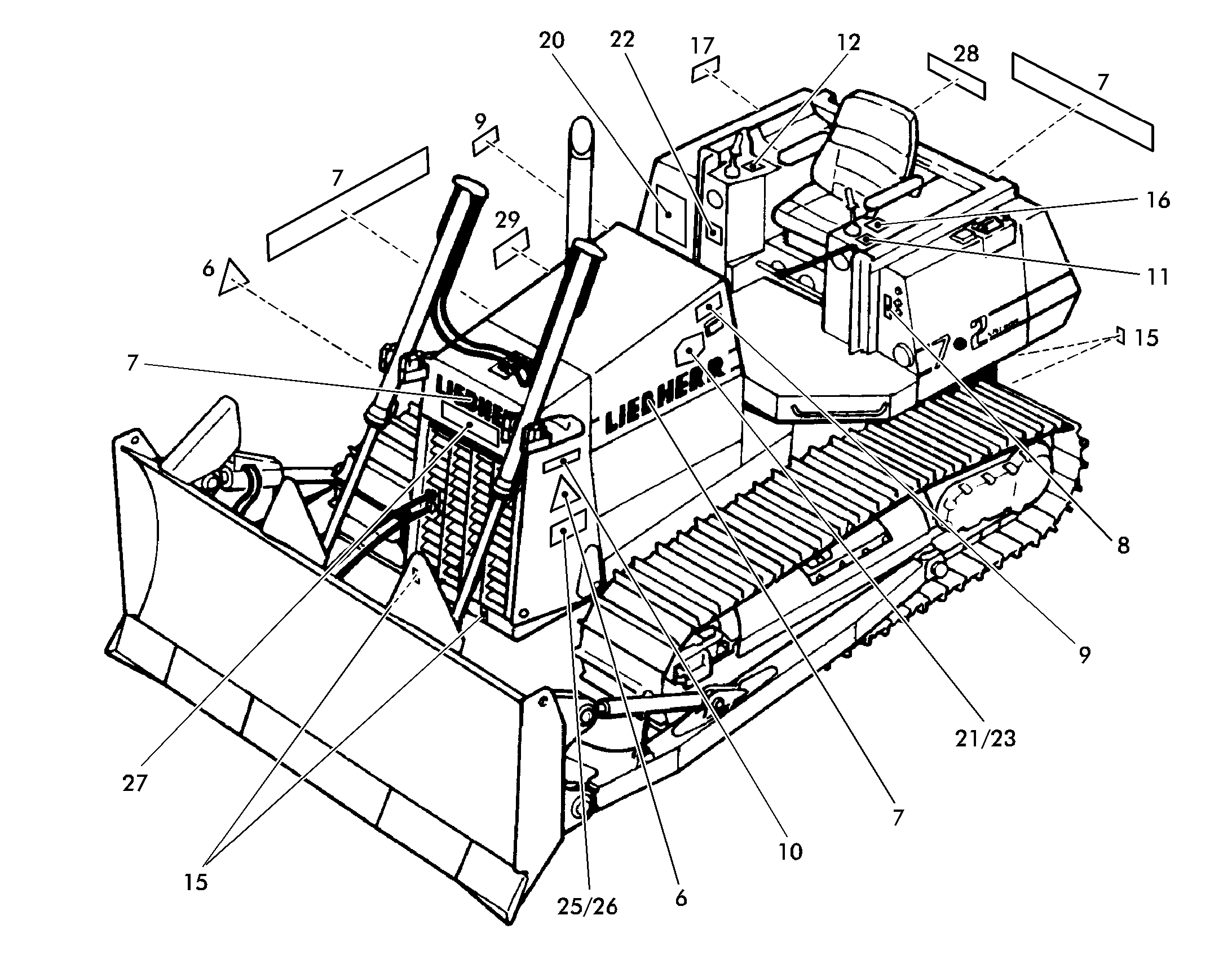 ТАБЛИЧКА (DO NOT DRAIN) 7413295 LIEBHERR