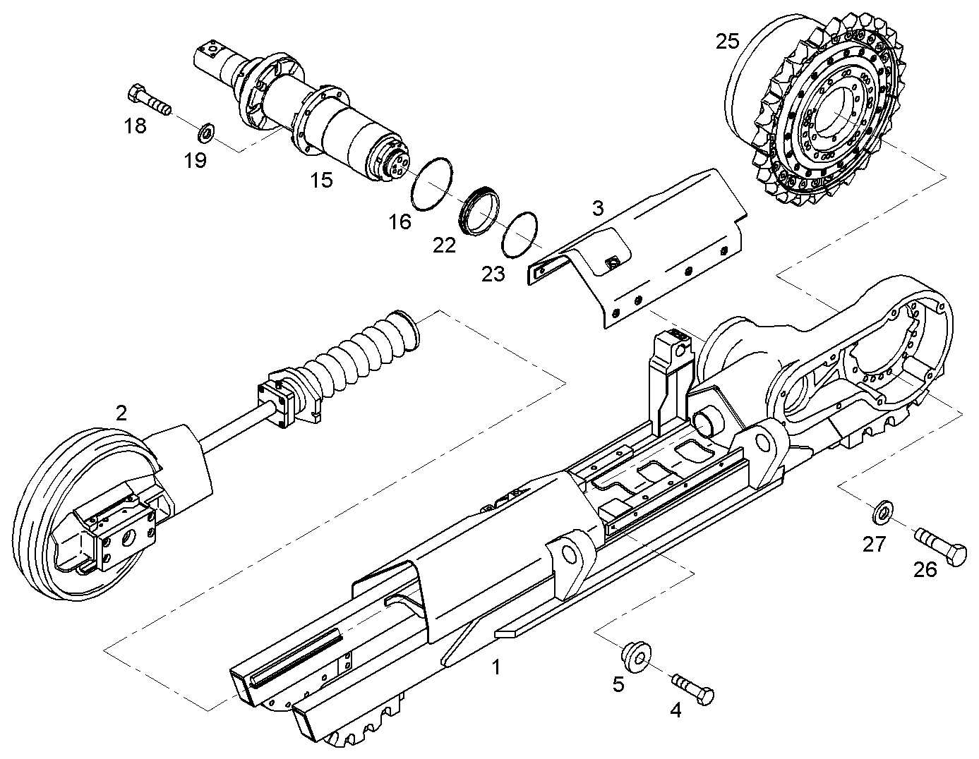 ПРЕДВ. УСТАНОВКА ОСИ 9746542 LIEBHERR