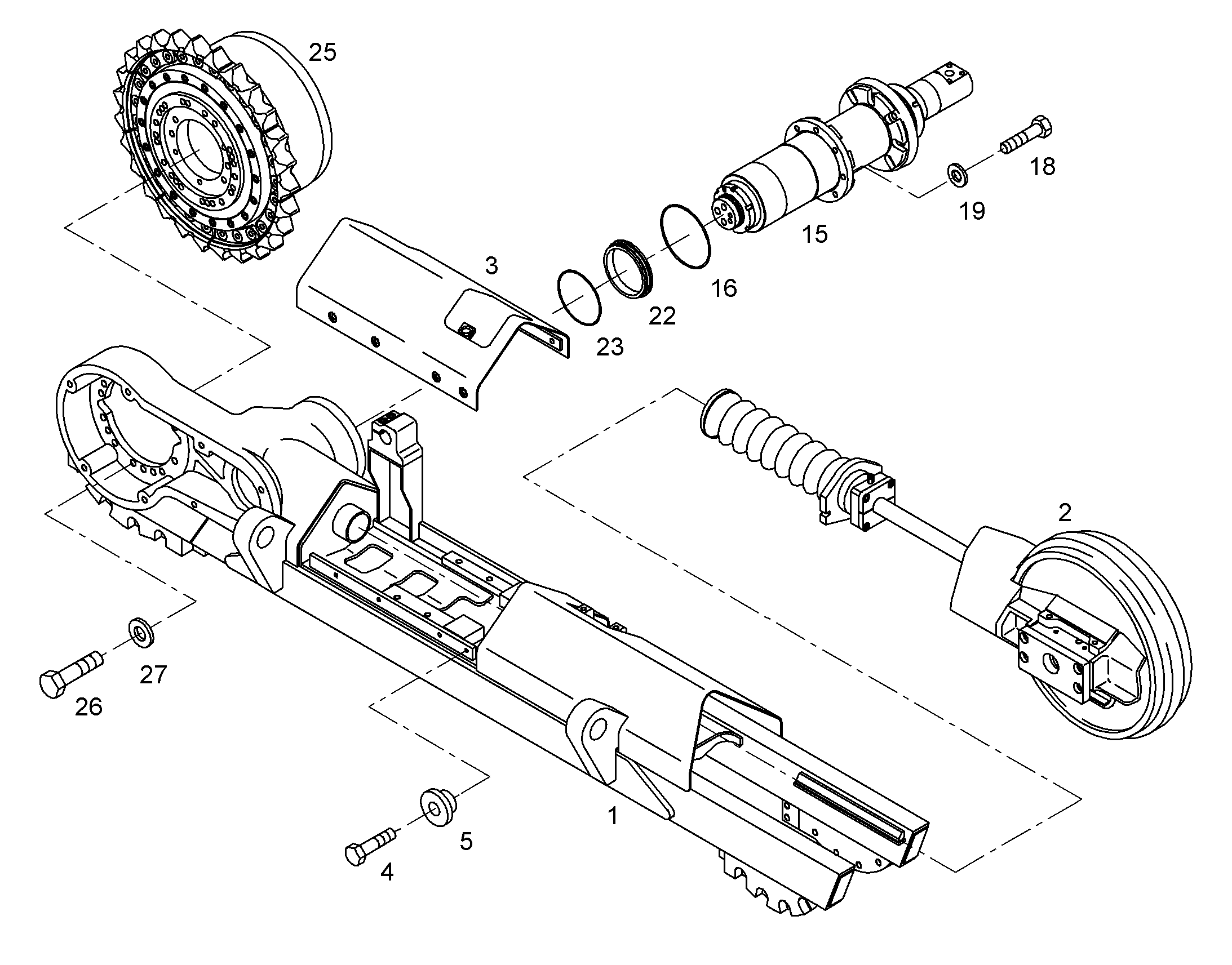 ПРЕДВ. УСТАНОВКА ОСИ 9746541 LIEBHERR