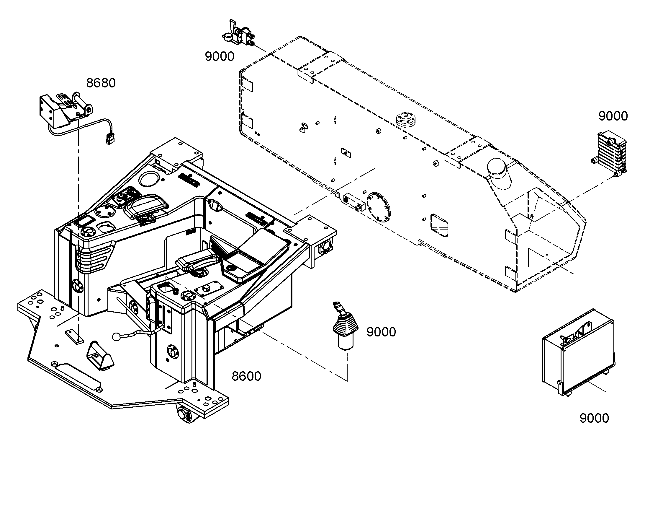 ПОСТ УПРАВЛЕНИЯ В СБОРЕ 9402437 LIEBHERR