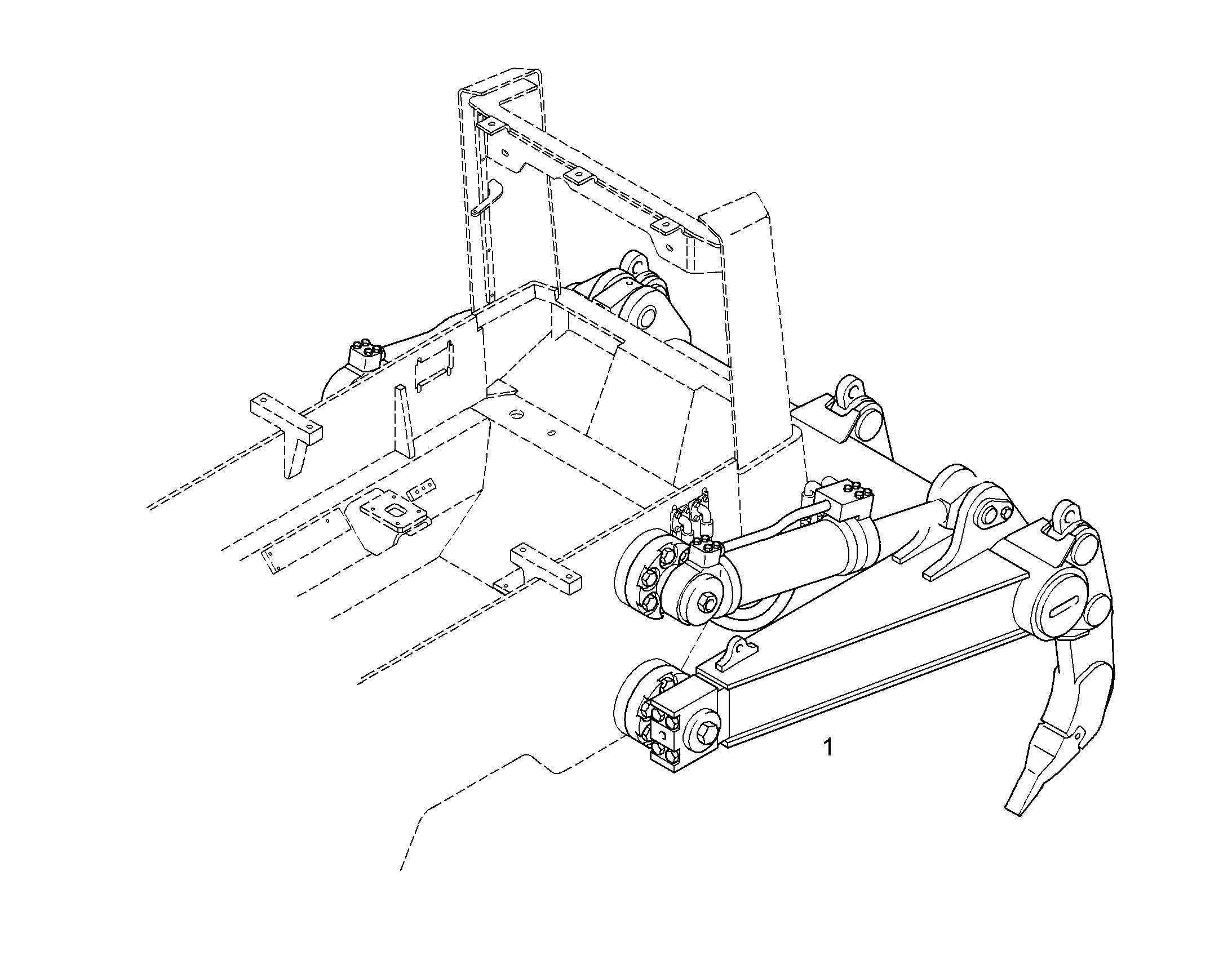 РЫХЛИТЕЛЬ 3-ЗУБ., ФИКСИР. 9184845 LIEBHERR