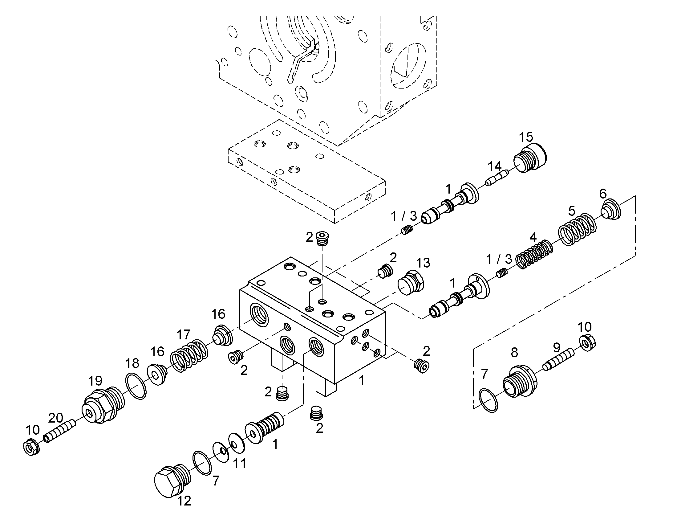 Прижимная пружина 7411010 LIEBHERR