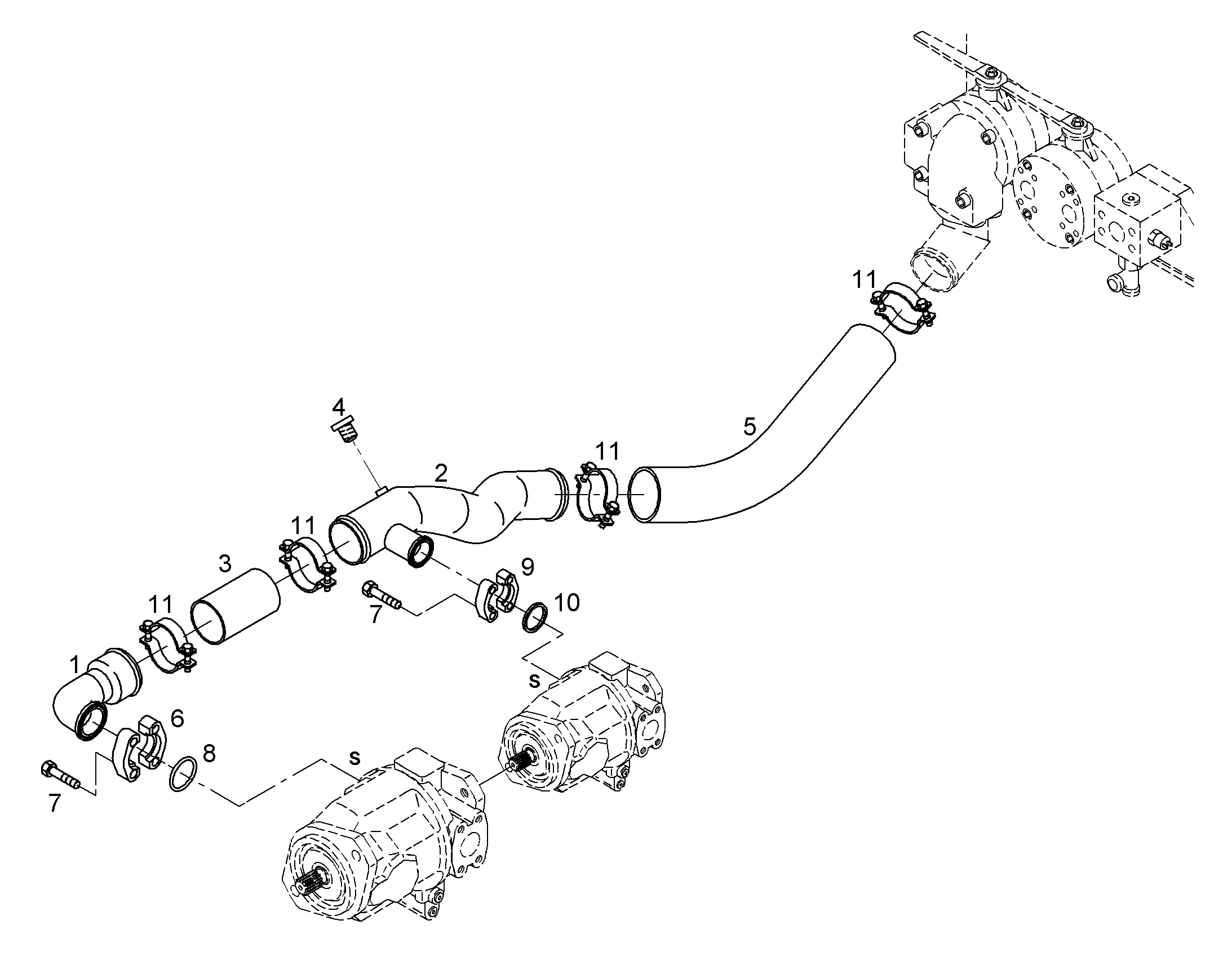ДОРАБОТКА ШЛАНГА 9816703 LIEBHERR