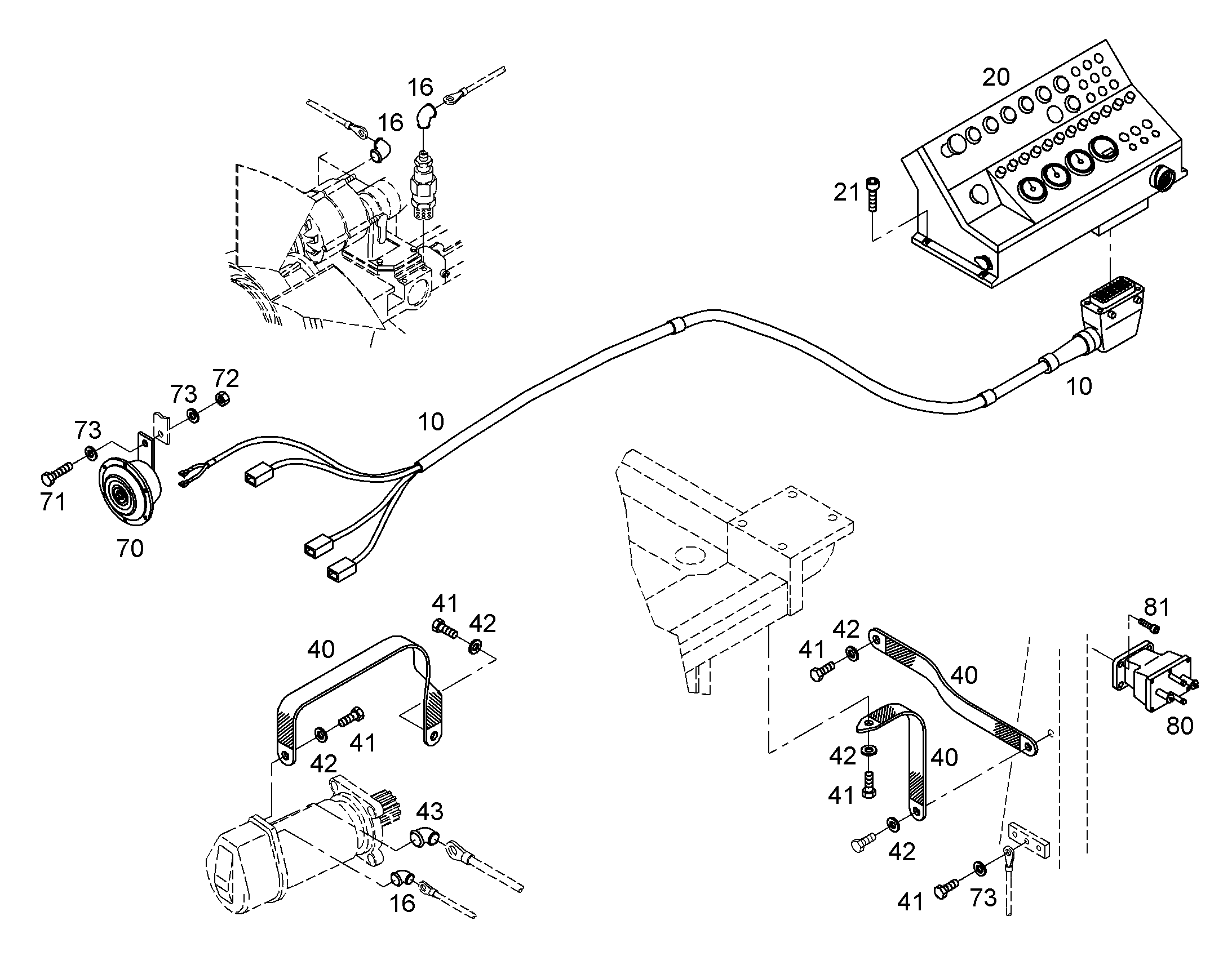 КОМПЛ. КАБЕЛЕЙ ОСН. Э.-ОБОРУД. PR752 9816026 LIEBHERR