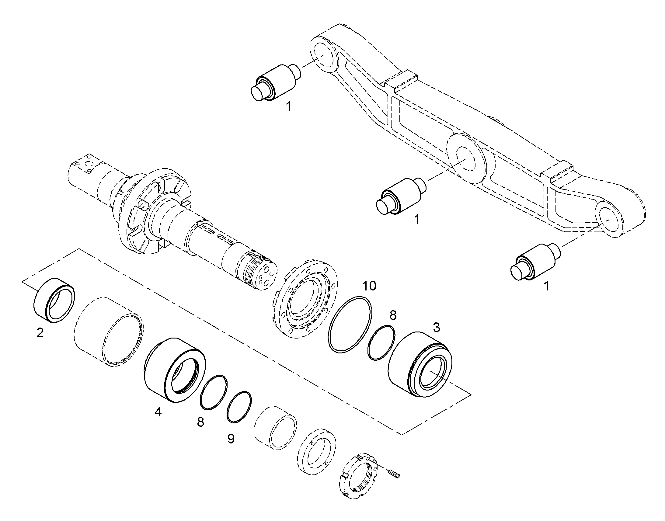 ПРОМЕЖУТОЧНОЕ КОЛЬЦО 9818607 LIEBHERR