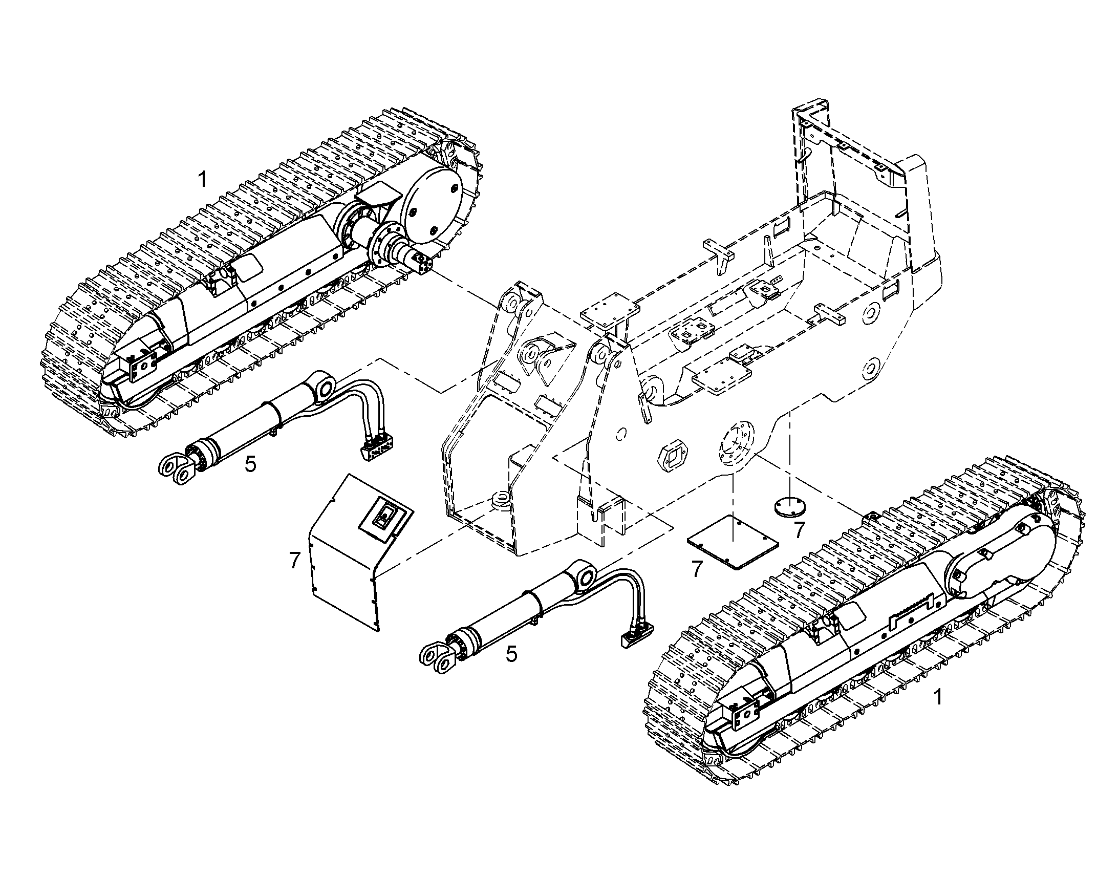 РАСПОЛОЖЕНИЕ ПОДЪЕМ.МЕХАНИЗМОВ 9784164 LIEBHERR