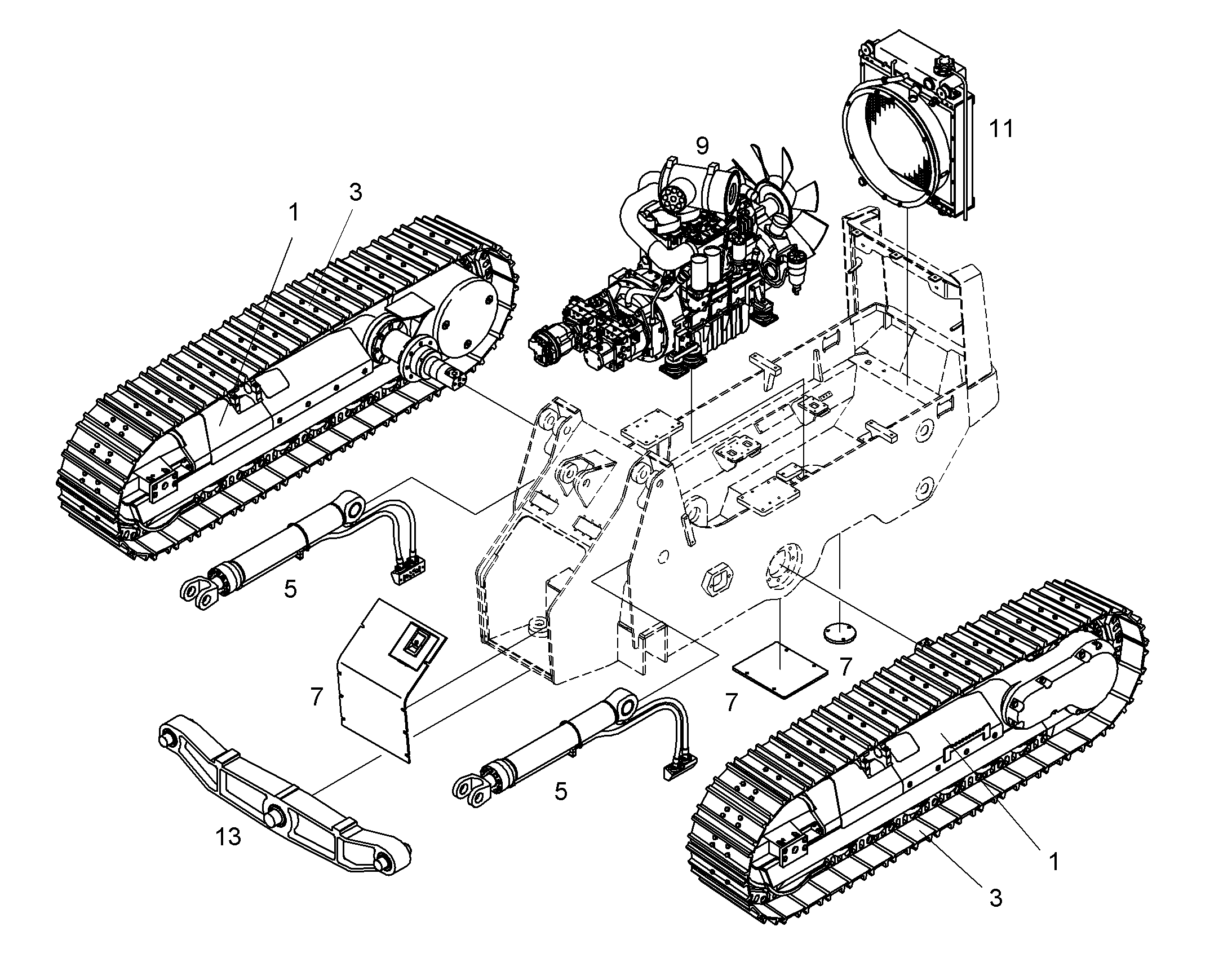 ОТД. ДЕТАЛИ ГИДРАВЛ. ПРИВОДА INTERTRAC 9083834 LIEBHERR