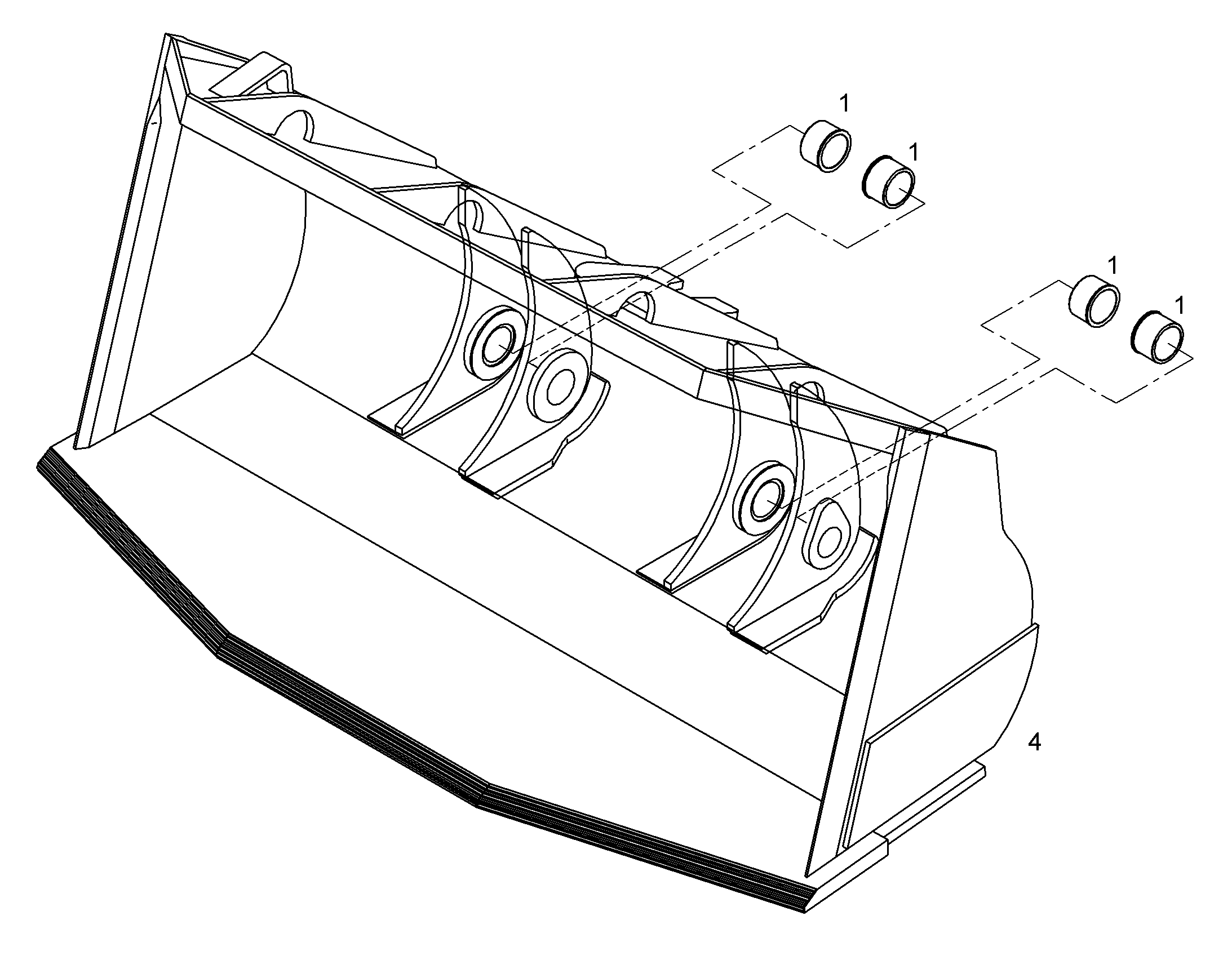 КОВШ ГРУЗОВОЙ 9742656 LIEBHERR