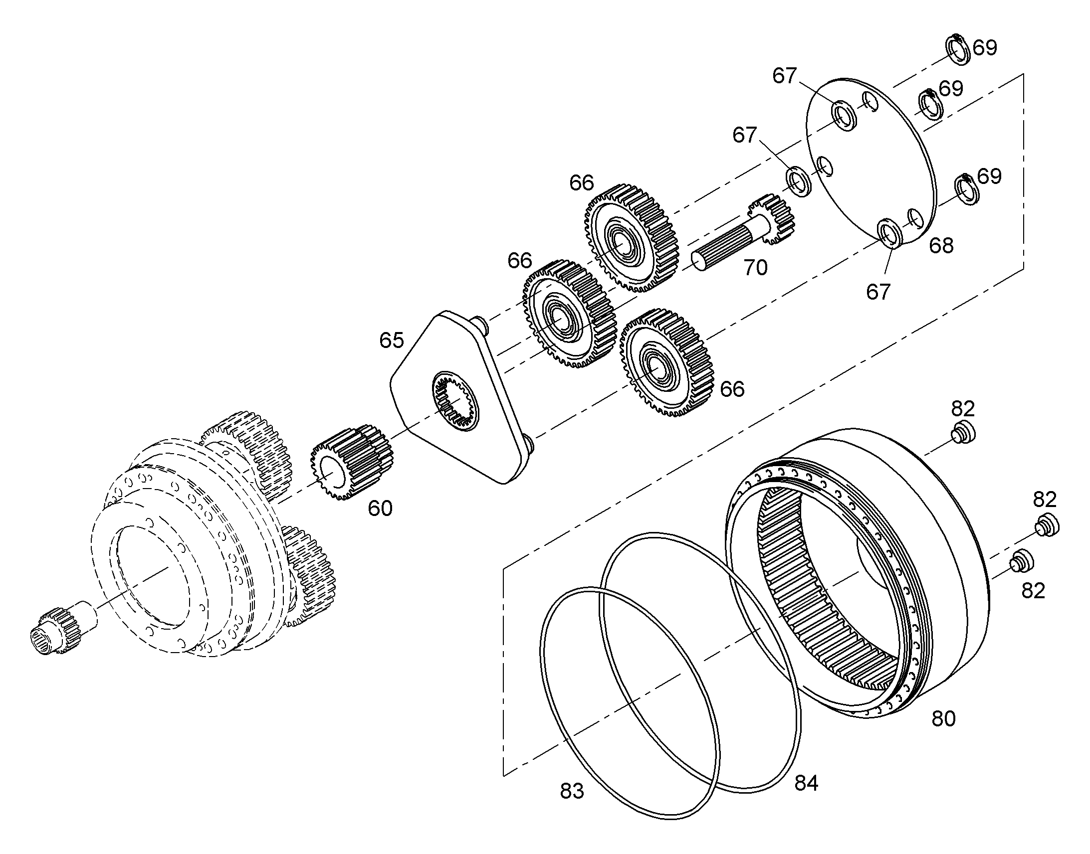 КОЛЕСО ЦЕНТРАЛЬНОЕ M=4 Z=22 944402703 LIEBHERR
