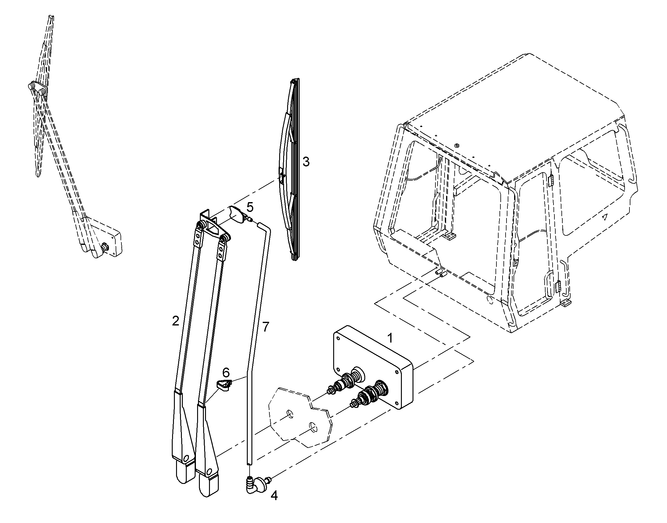СТЕКЛООЧИСТИТЕЛЬ 7414085 LIEBHERR